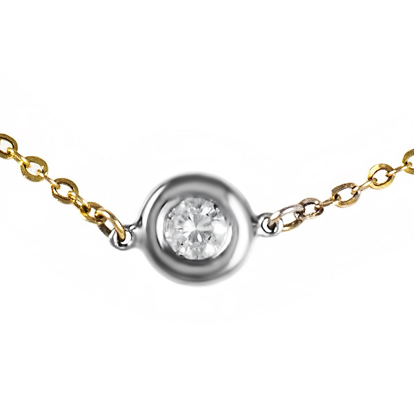"Diamonds By The Yard" Necklace 14k White & Yellow Gold W/2.75 Cts In Diamonds image 3