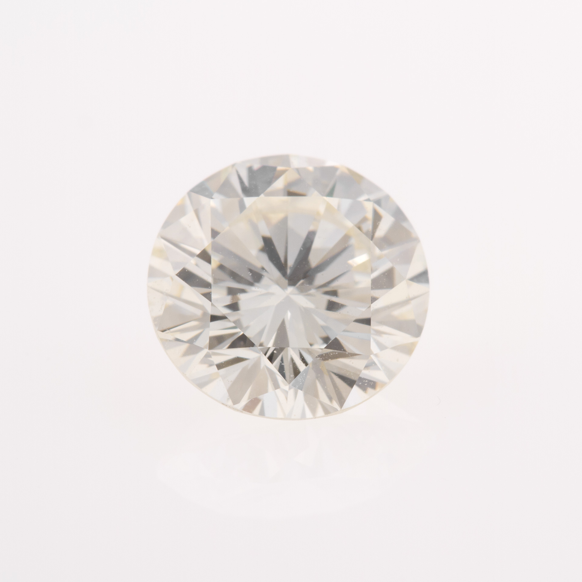 Gia Certified Round Diamond 2.19 Cts (L Color Vs2 Clarity) In A Platinum Setting With Diamonds image 4