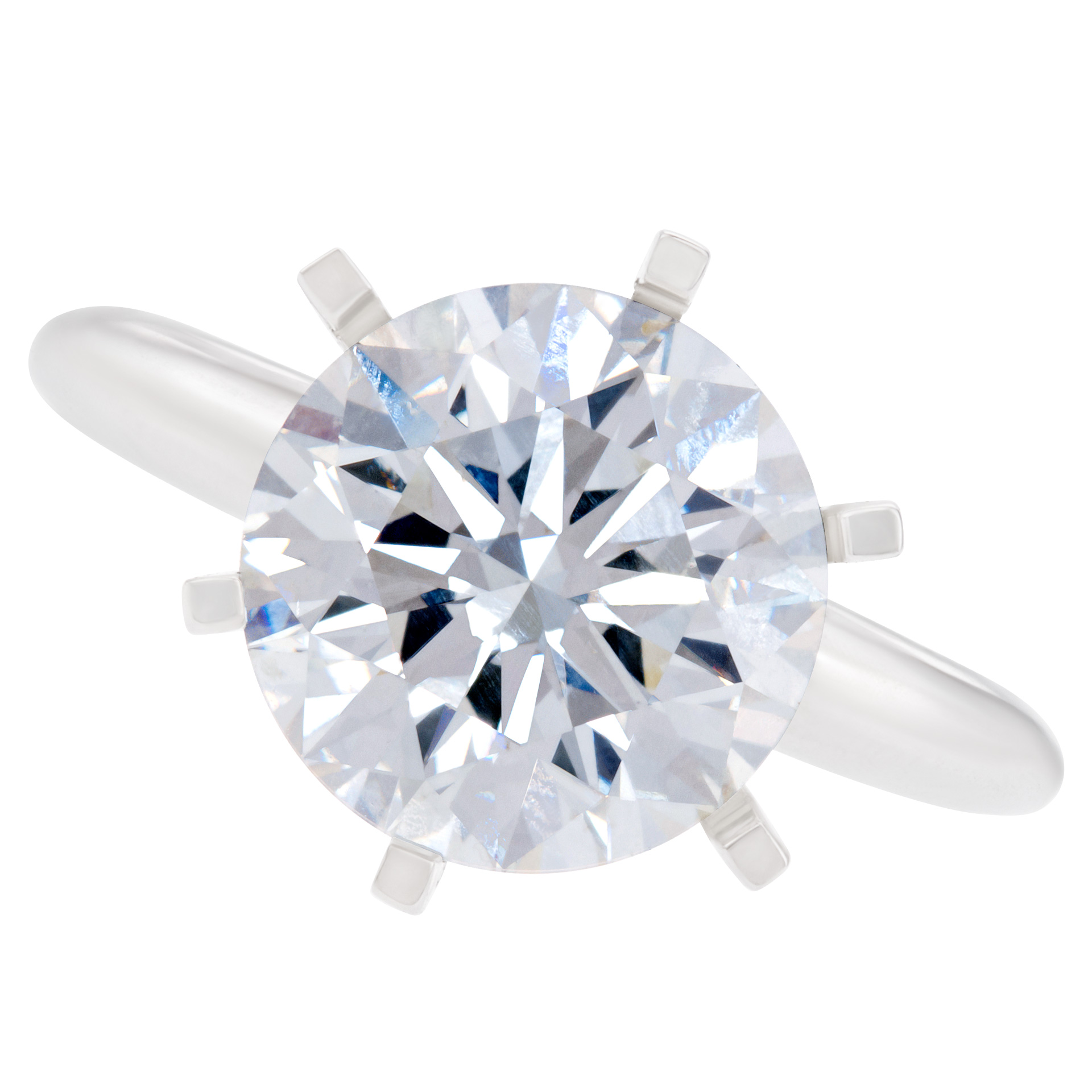 Gia Certified Round Diamond 4.01 Cts (J Color Si-1 Clarity) image 1