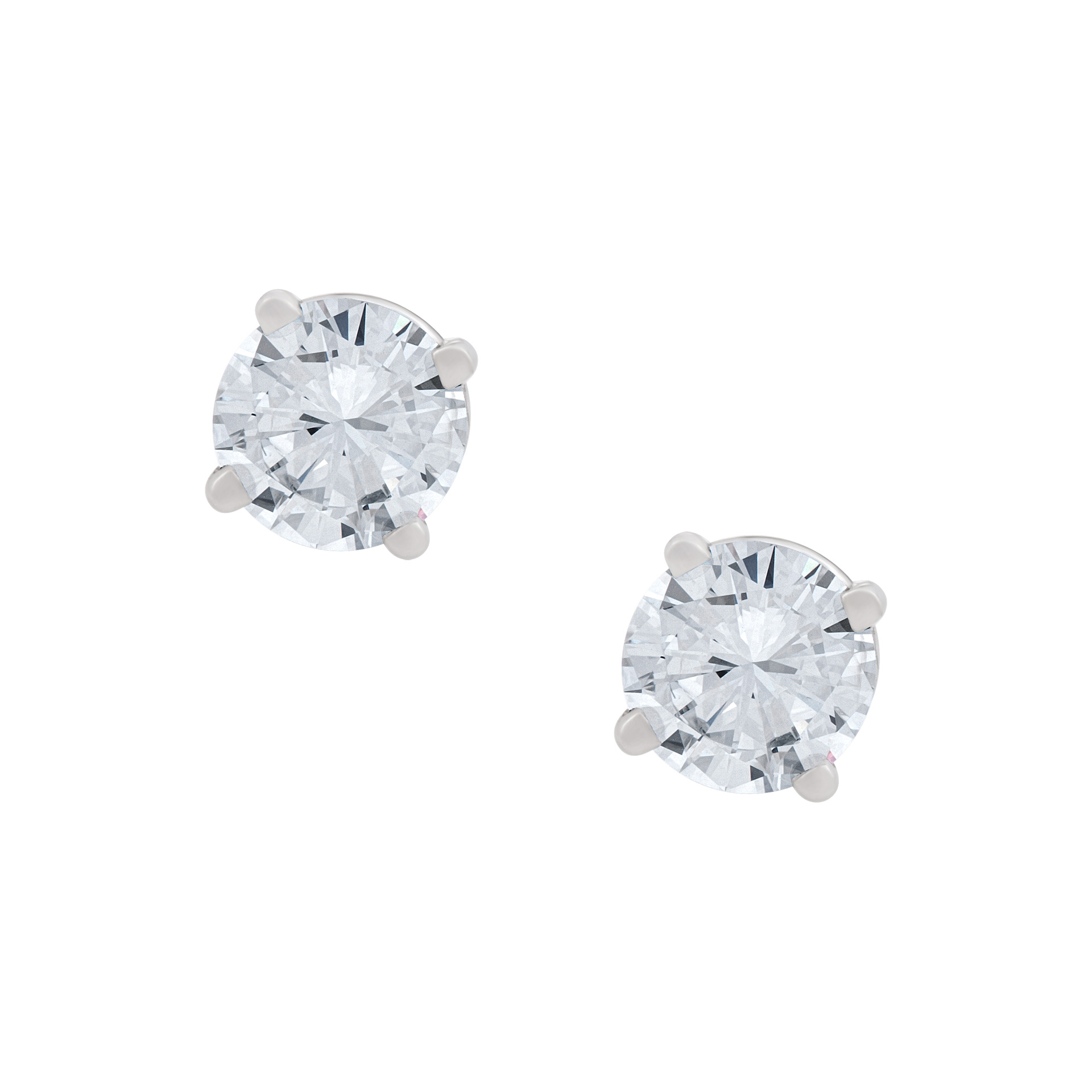 Gia Certified Diamond Studs .83cts G Color I-1 Clarity .82 D Color I-1 Clarity image 1