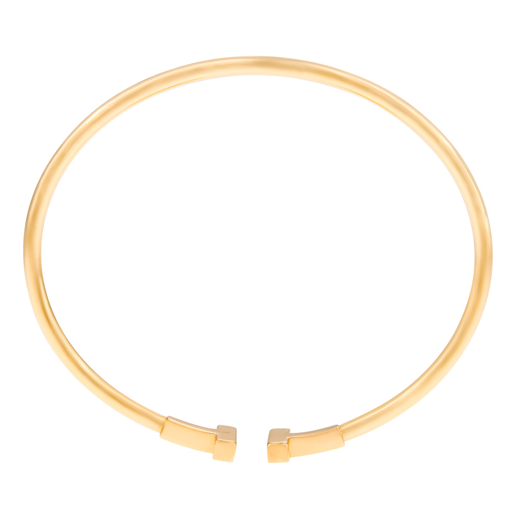 Tiffany & Co T bangle with diamonds in 18k image 2