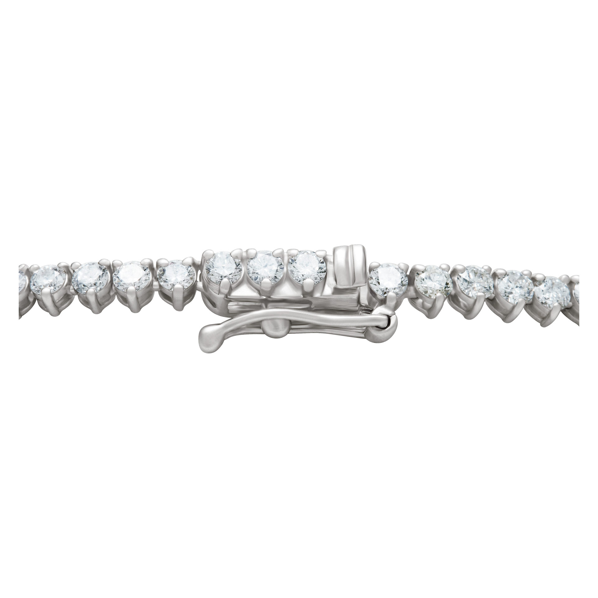 Diamond line tennis in 18K white gold with approx. 12.99 cts image 2