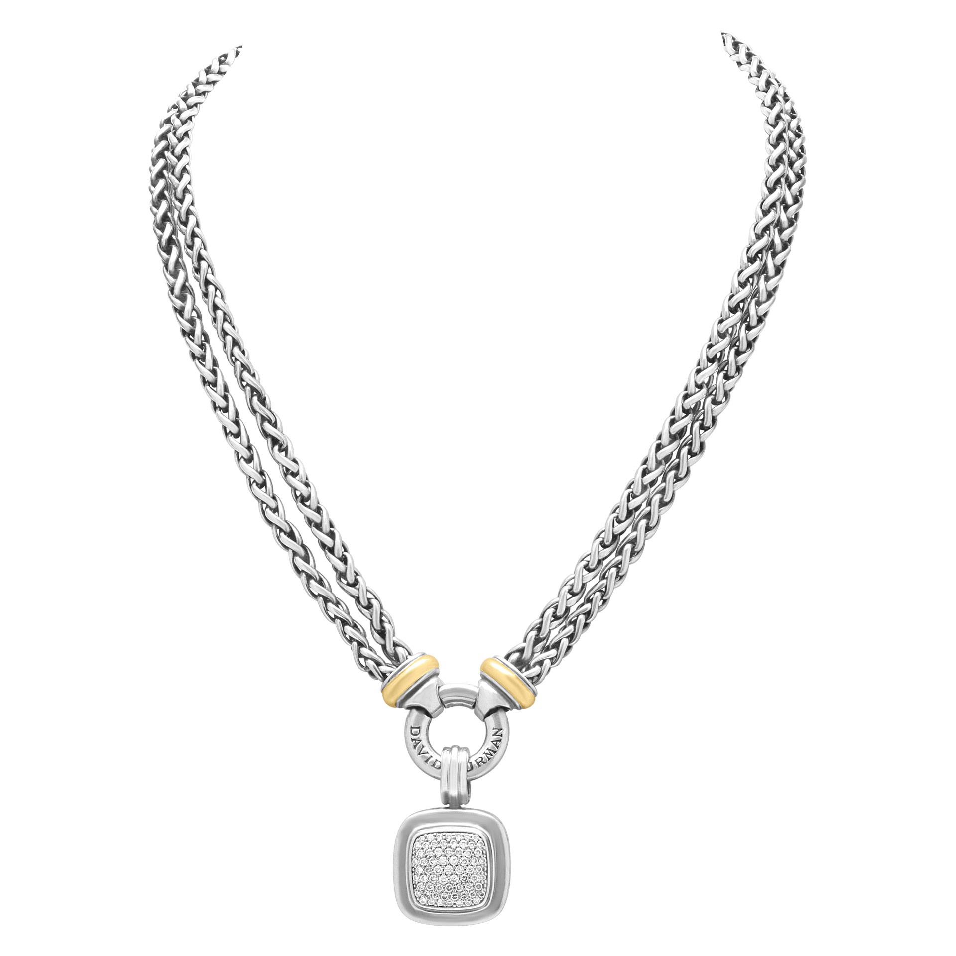 David Yurman double chain necklace image 2