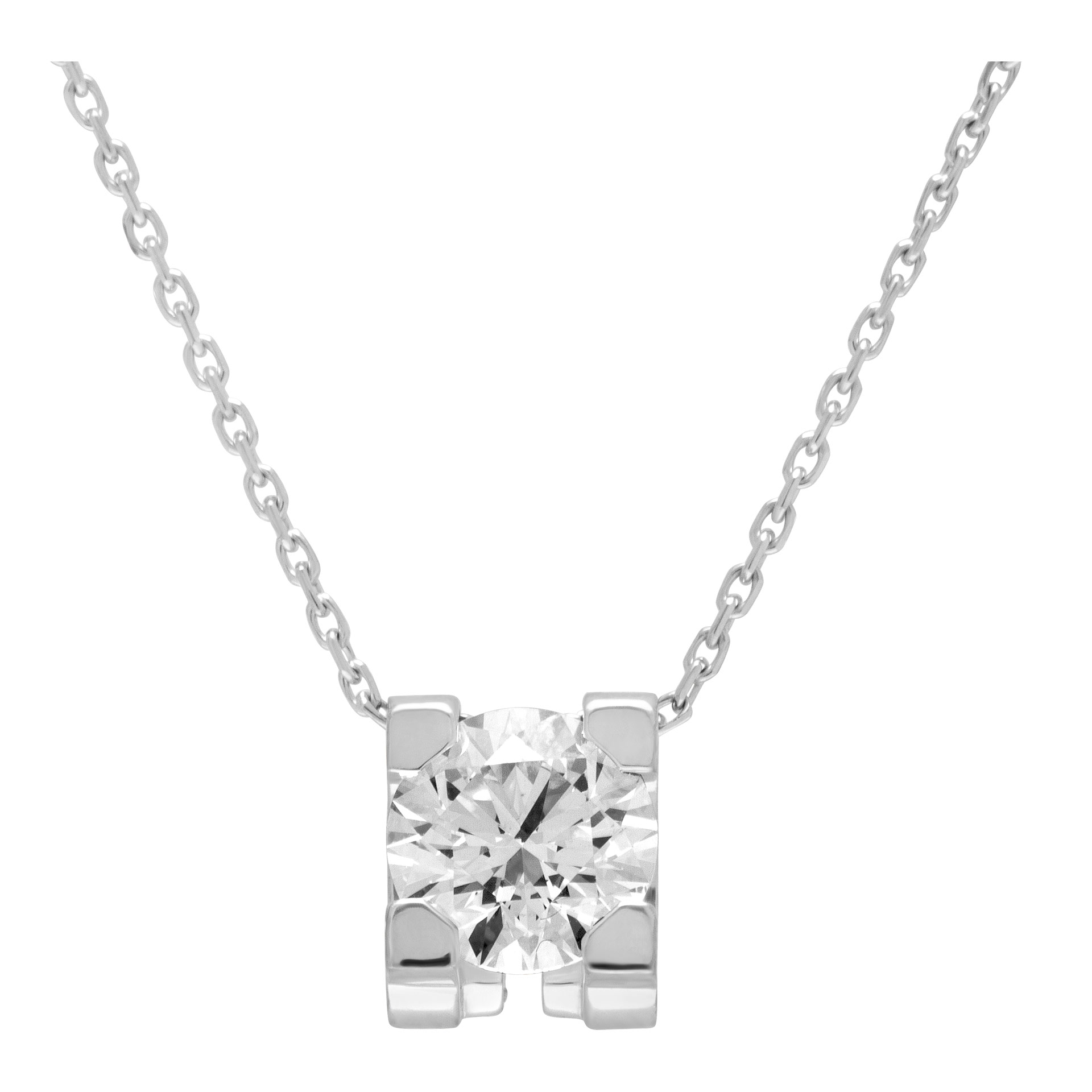 C de Cartier diamond pendant necklace 