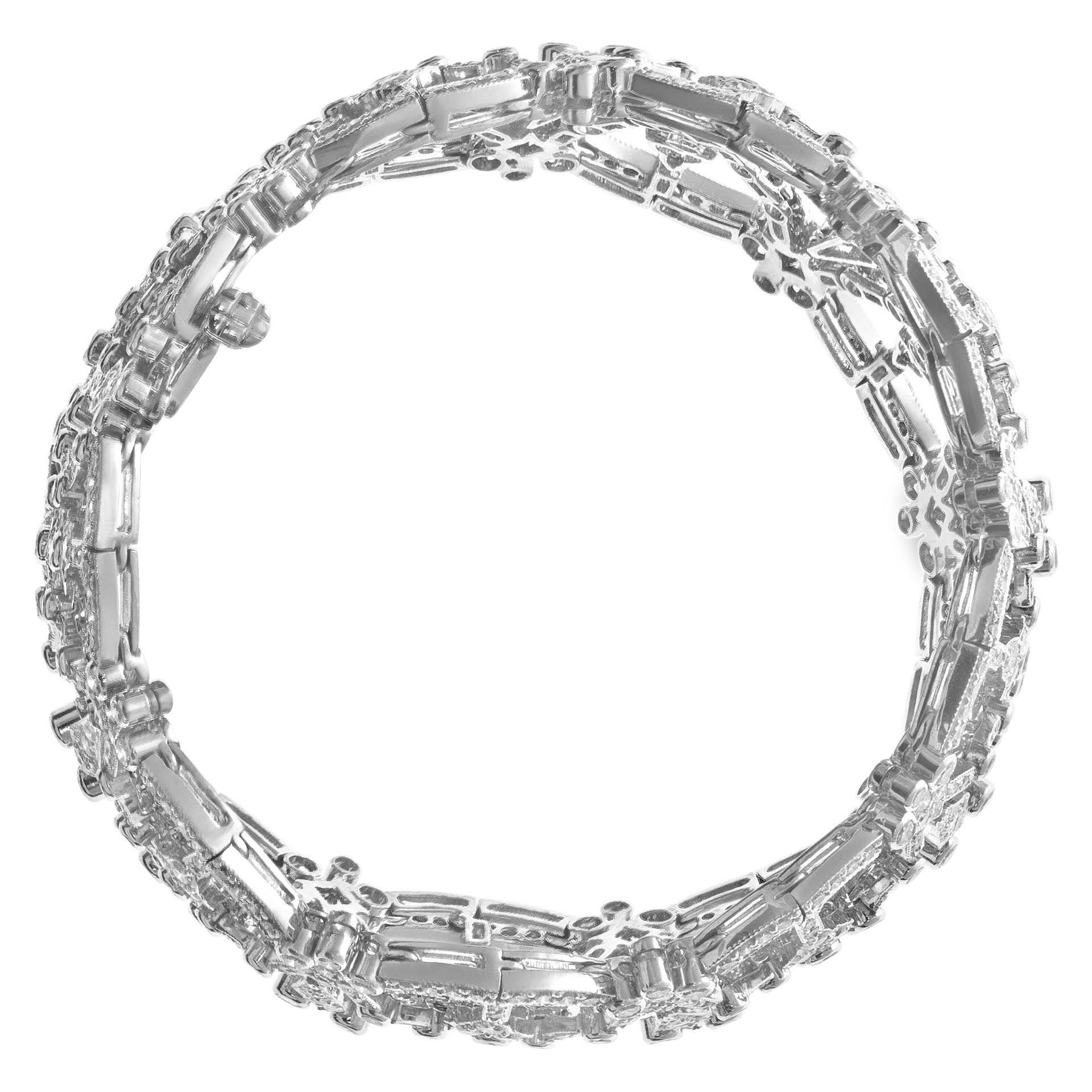 18k white gold diamond bracelet image 4