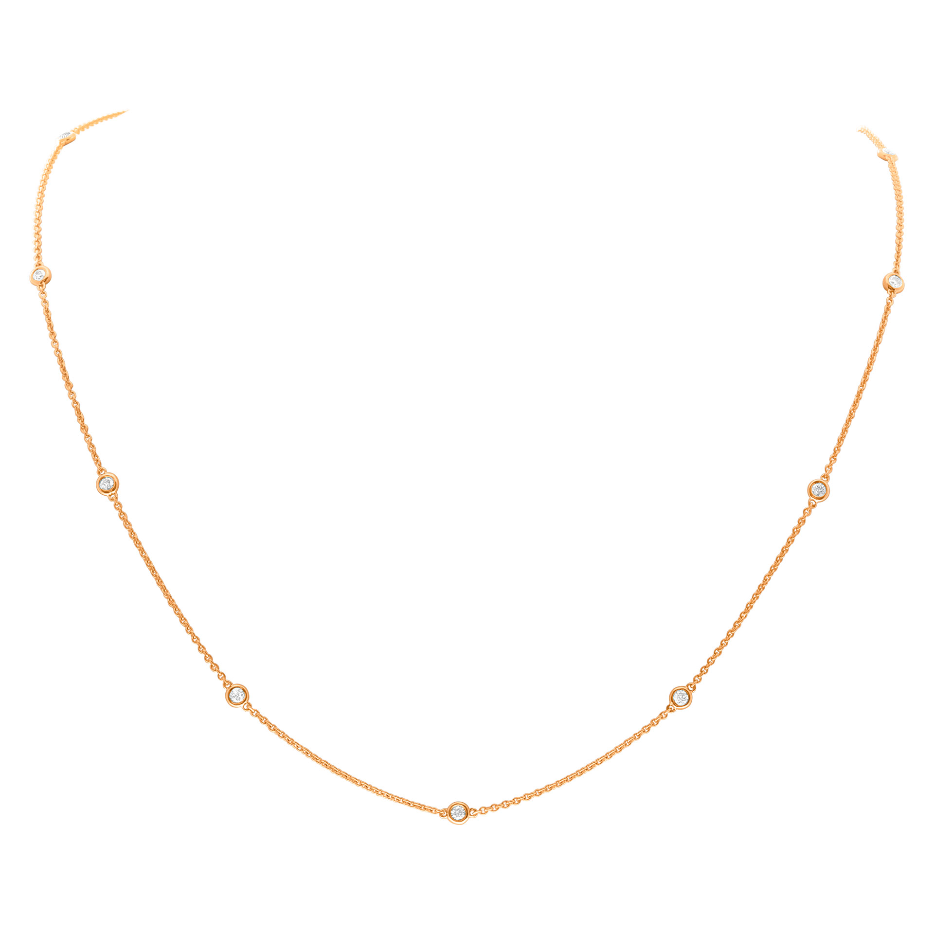Diamonds by the yard 14k rose gold 1.05 carats in diamonds image 2