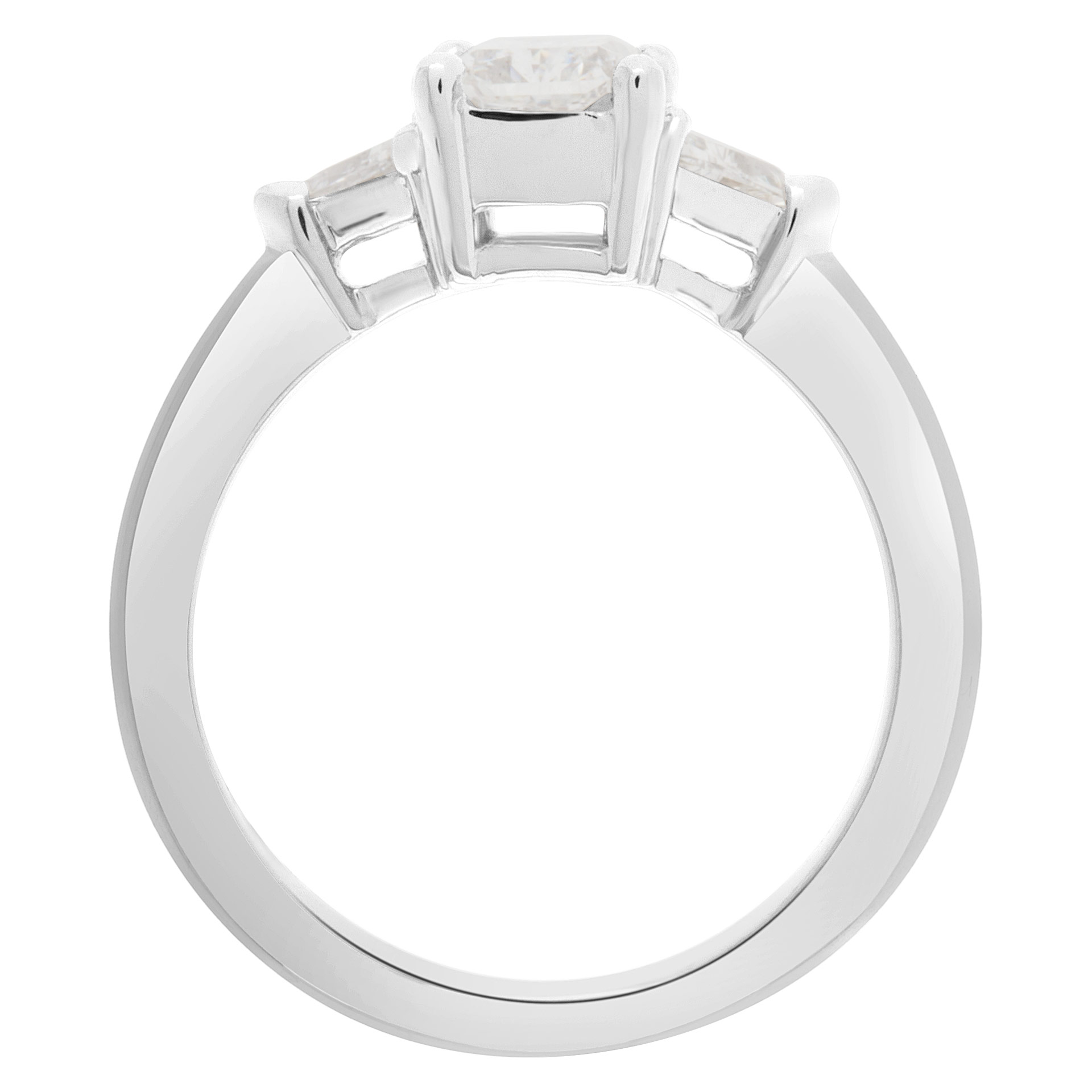GIA certified cut-cornered rectangular modified brilliant diamond 1 carat (F color, VS2 clarity) ring image 4