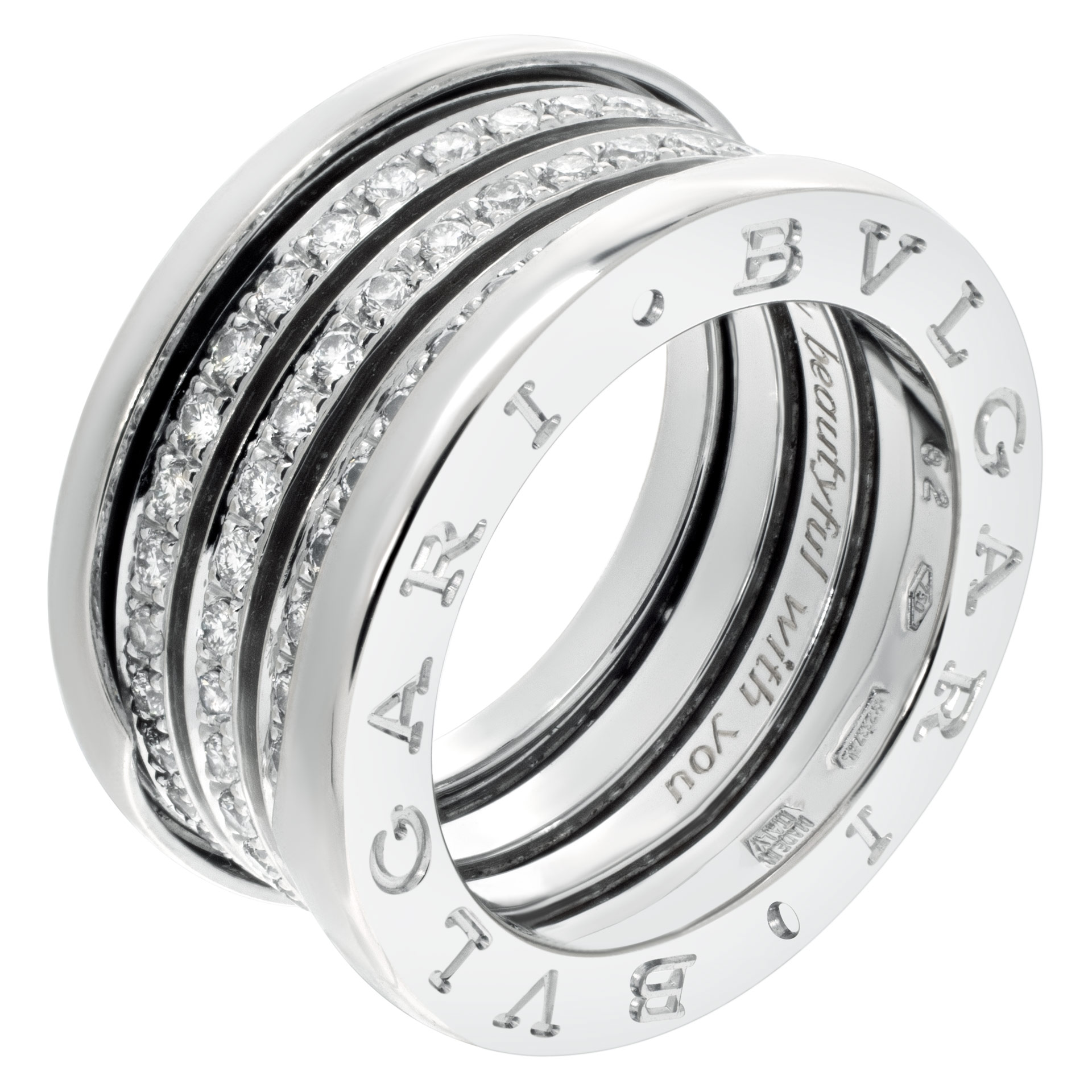 Zero 1 Diamond Ring in 18k white gold 