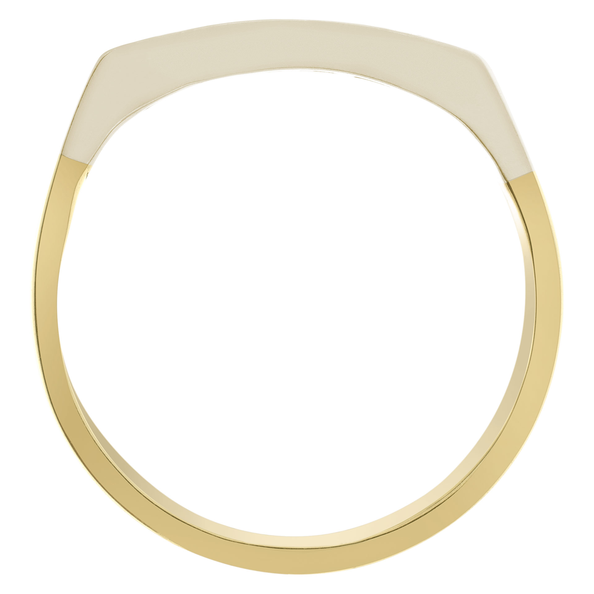 Mens diamond ring in 14k yellow gold with .64 cts in diamond accents image 4