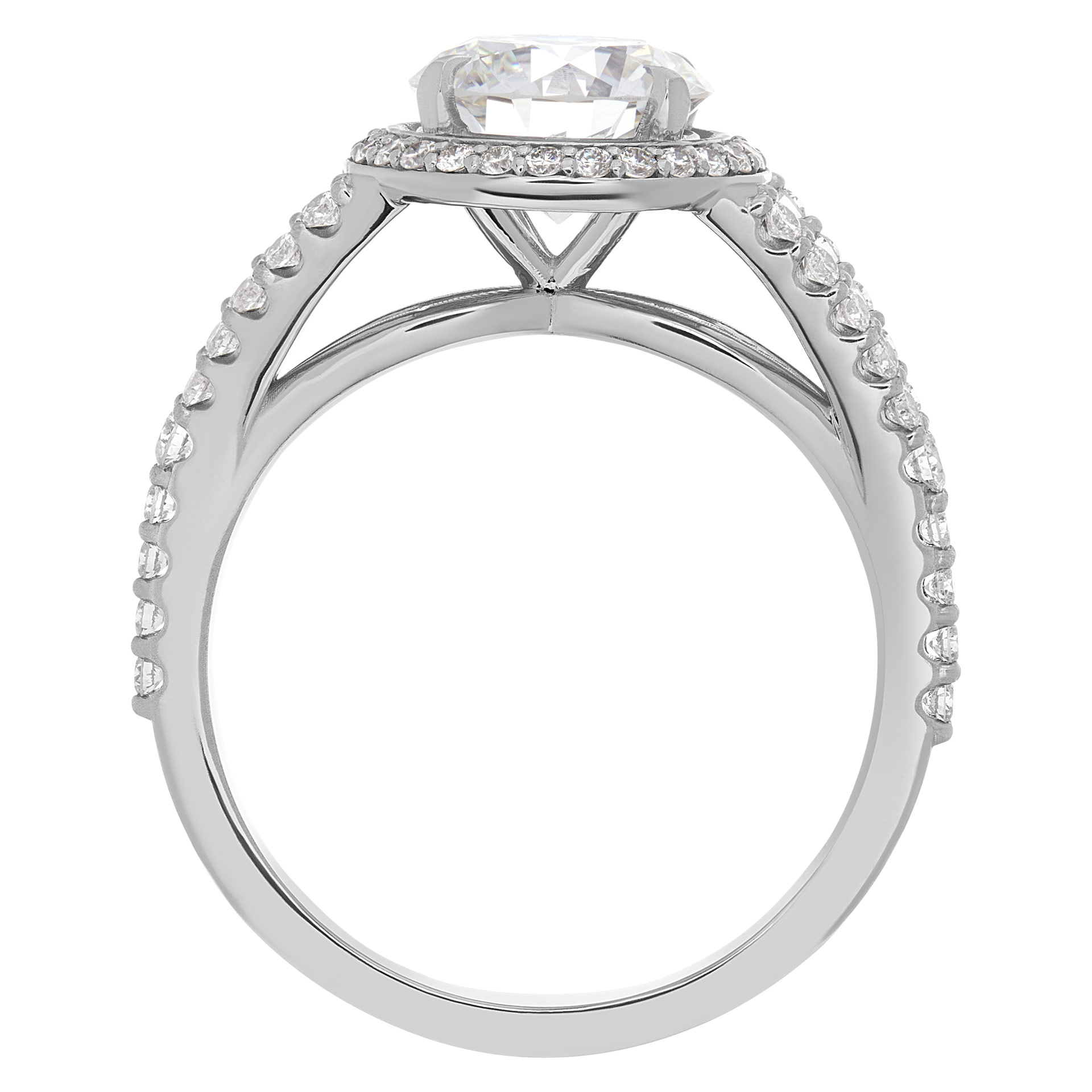 GIA cerified round brilliant cut diamond 1.81 carat (J color, SI2 clarity, Excellent symmetry) ring image 4