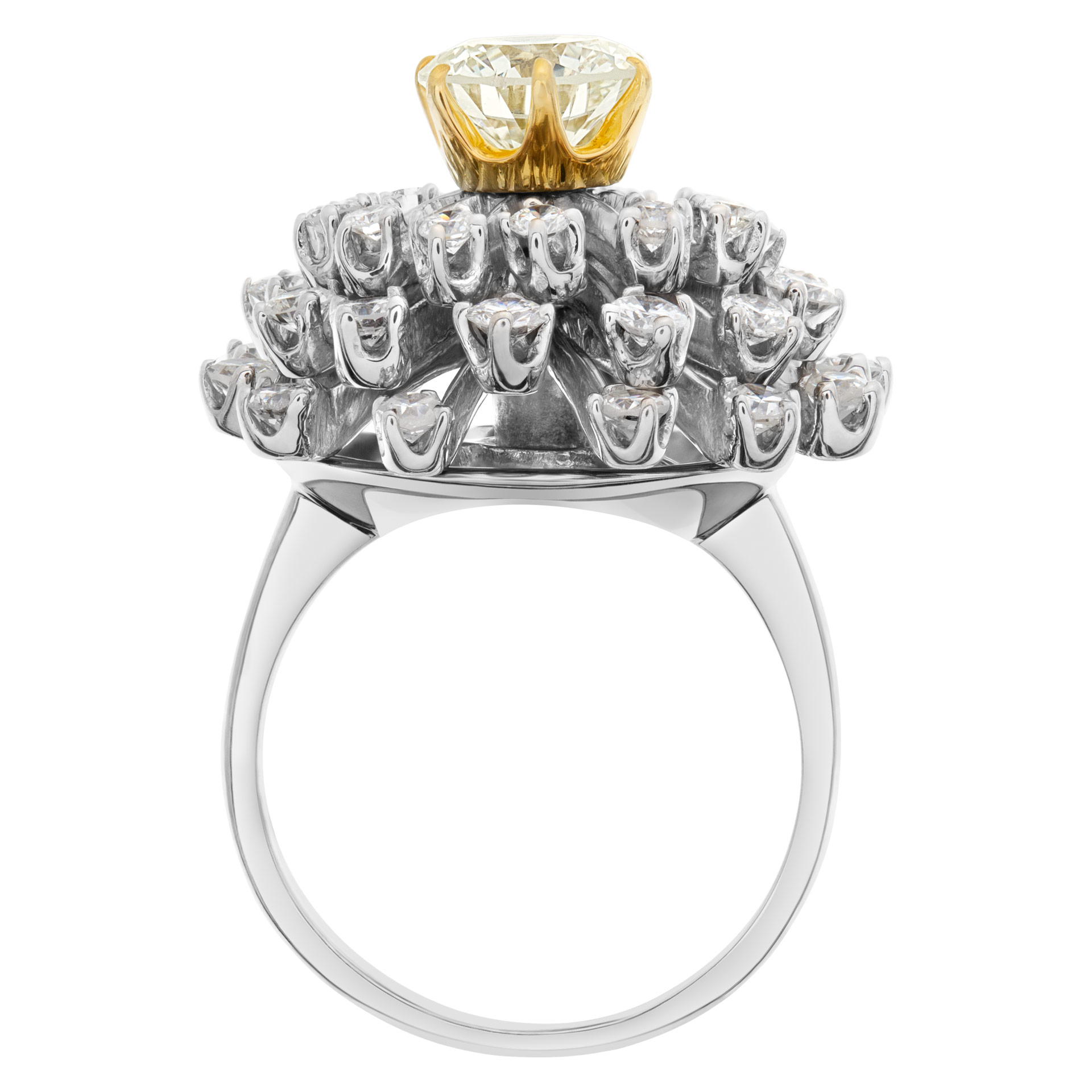 GIA certified round brilliant cut diamond 1.18 carat (O-P range color, I1 clarity) ring image 3