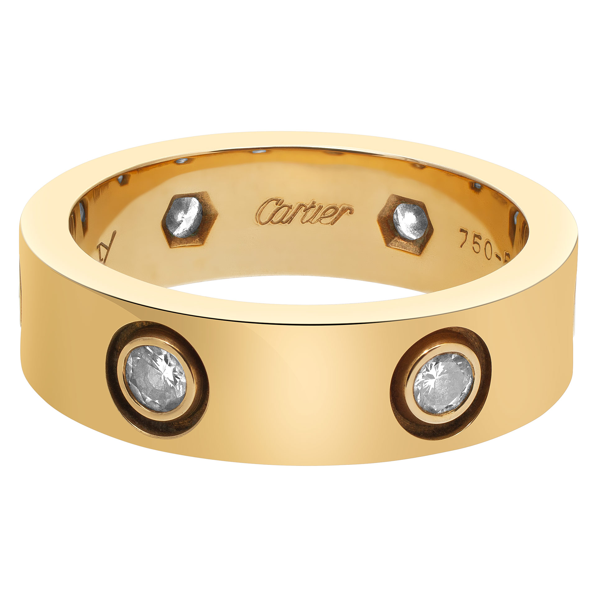 cartier 6 diamond ring