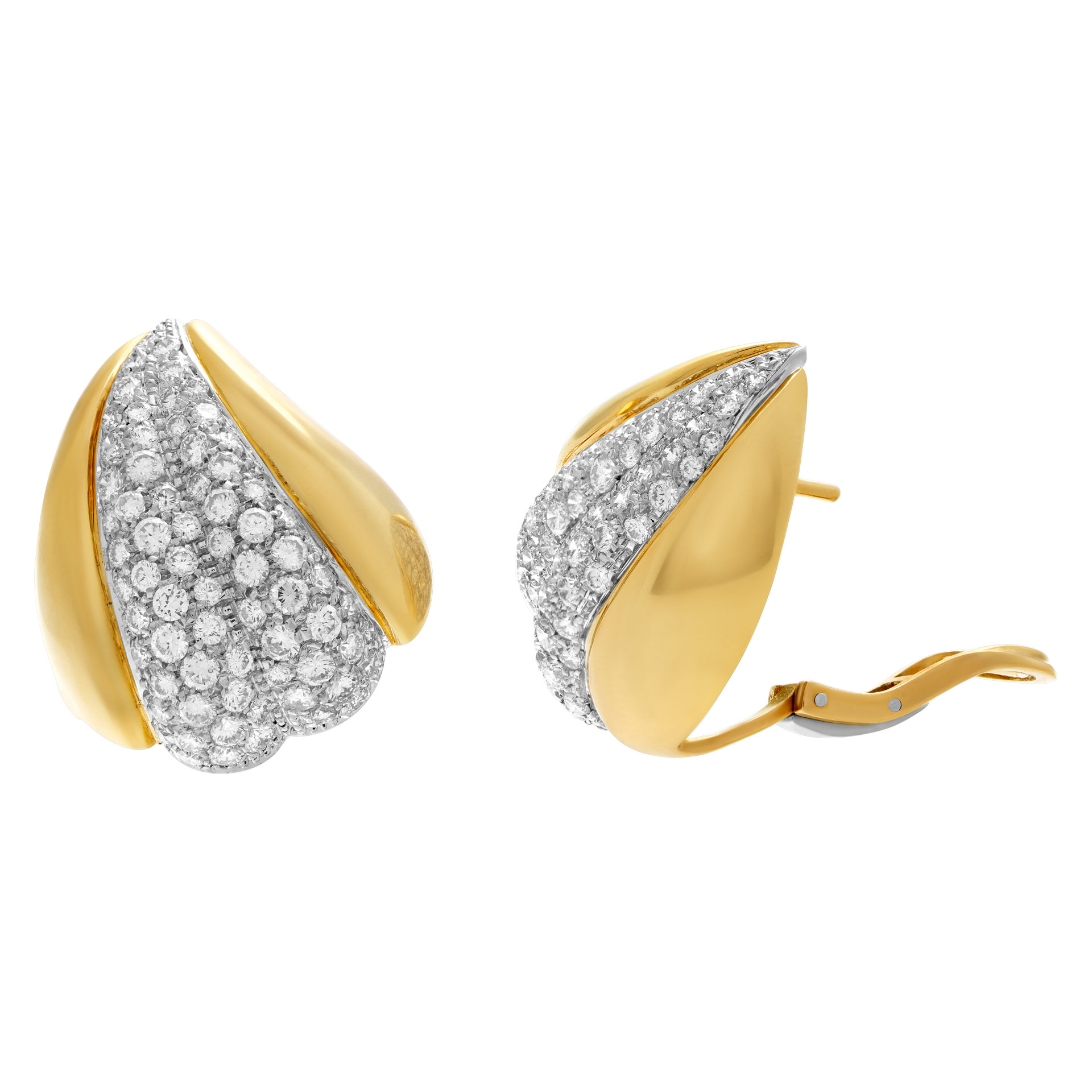DAMIANI diamonds earrings 18k yellow gold (Stones) image 2