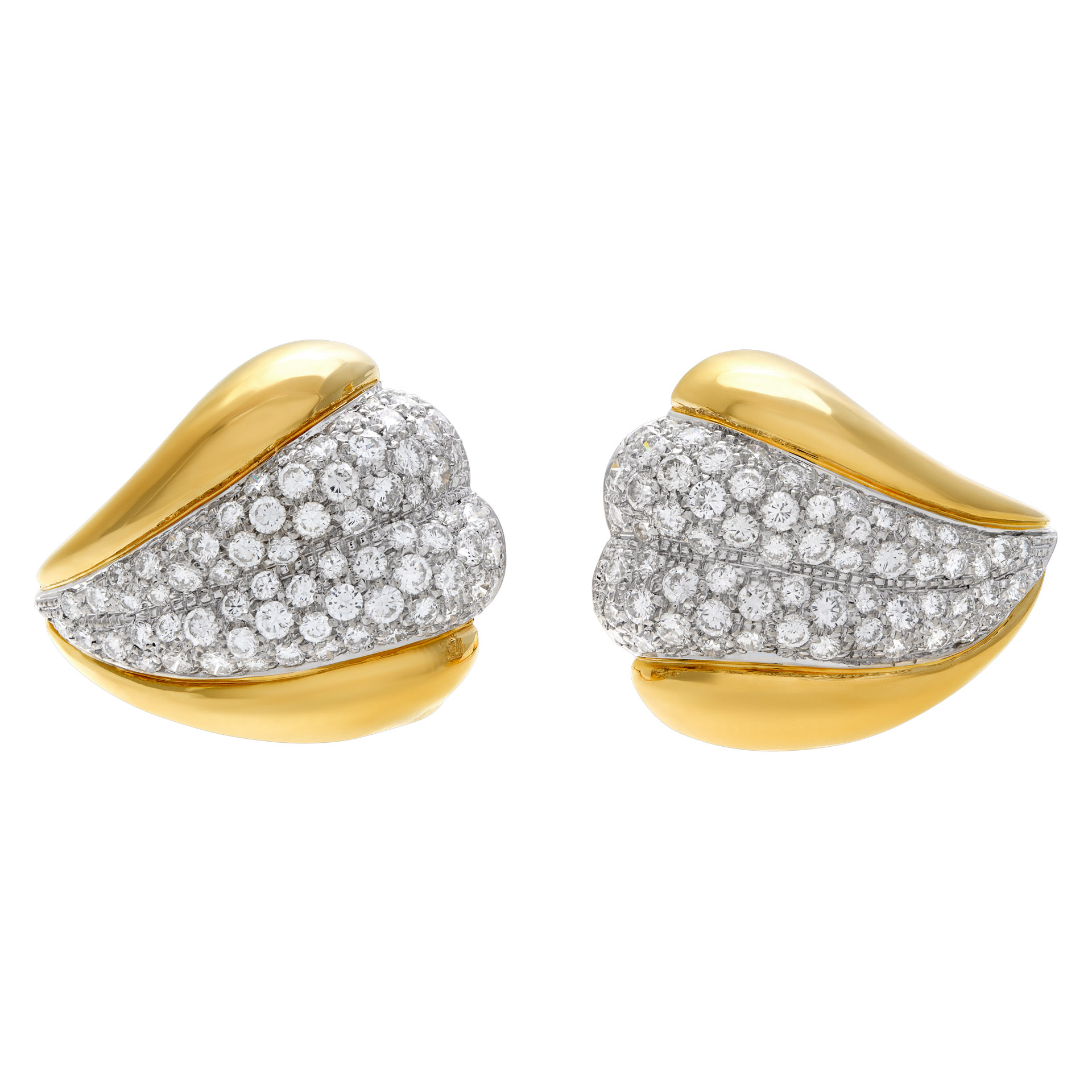 DAMIANI diamonds earrings 18k yellow gold (Stones) image 3