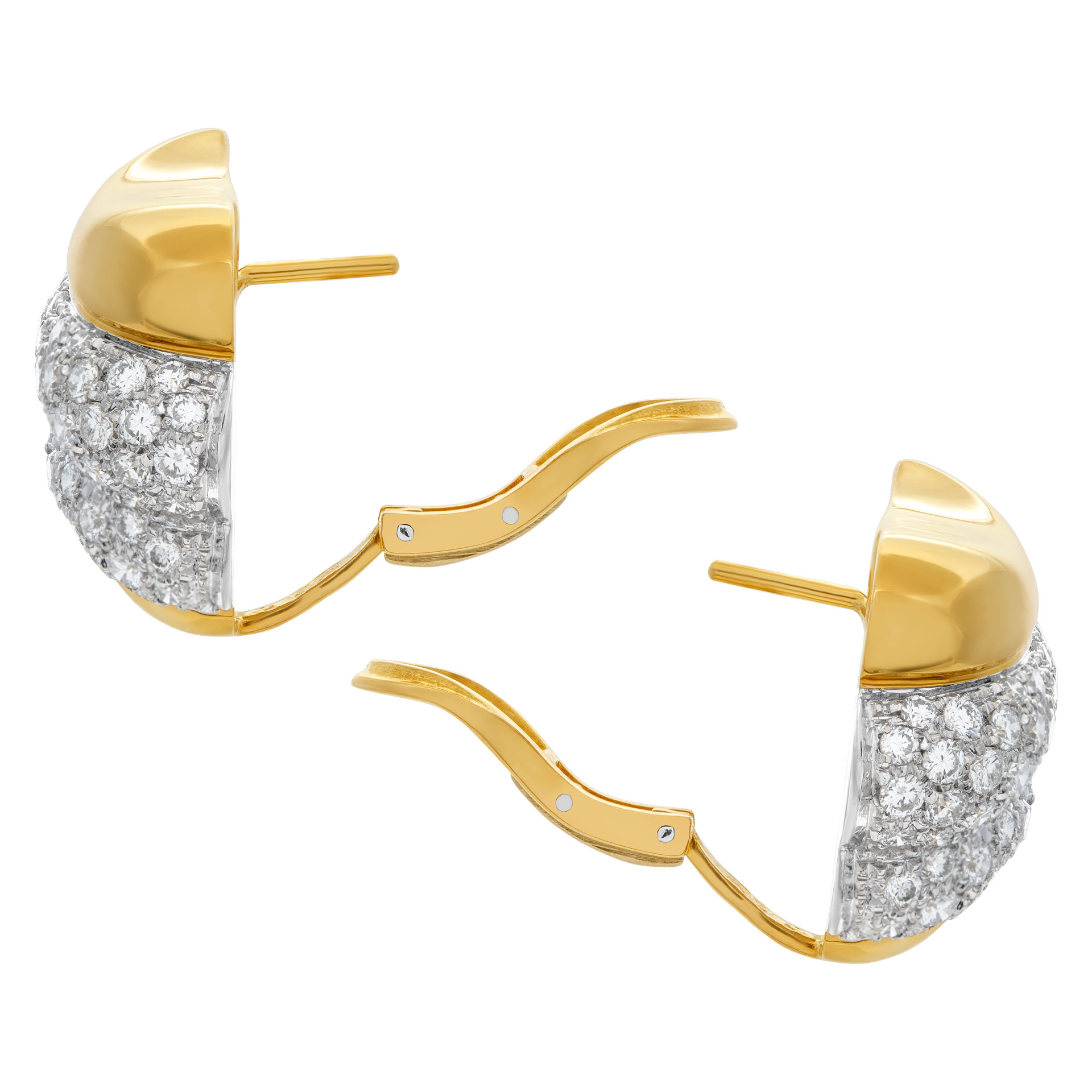 DAMIANI diamonds earrings 18k yellow gold (Stones) image 4