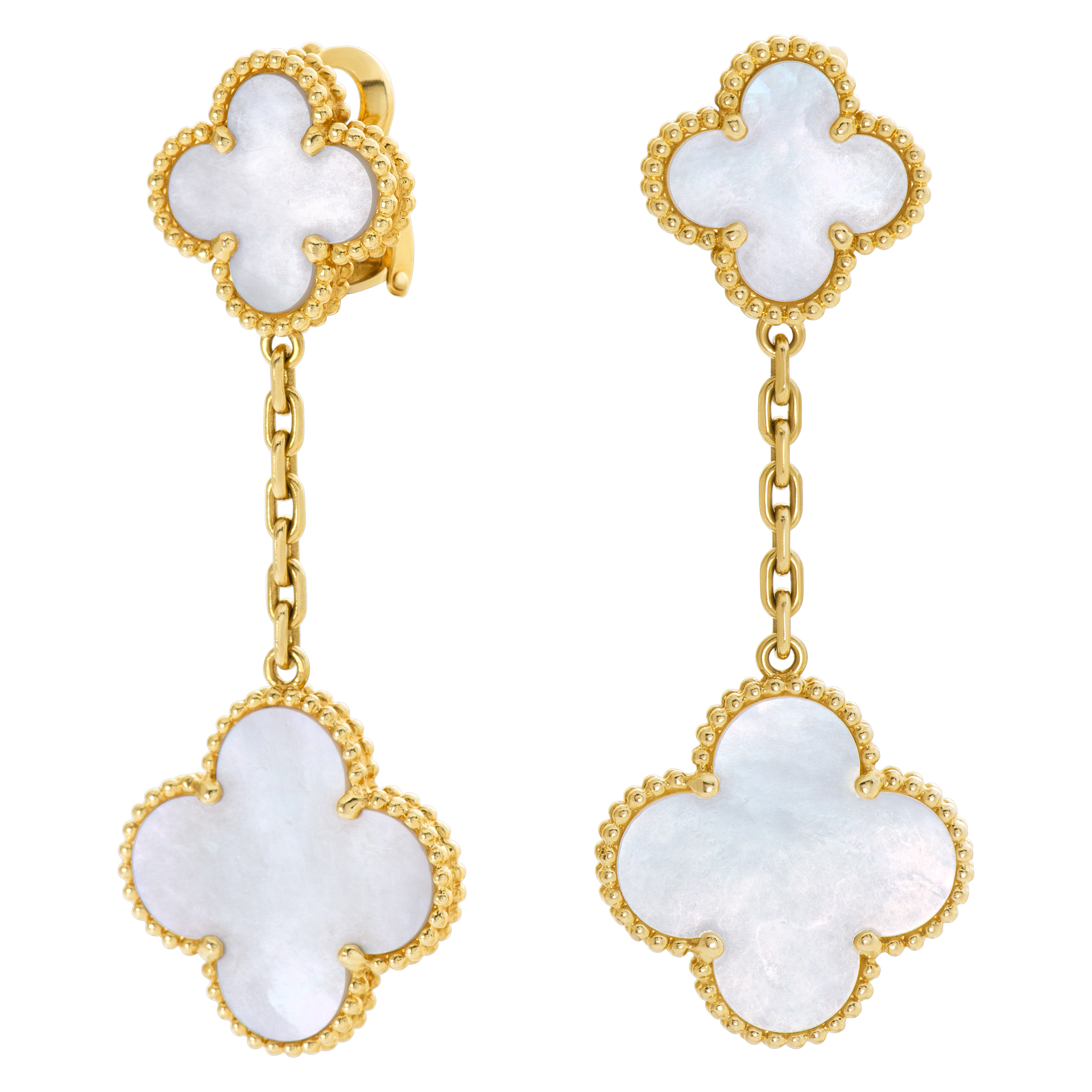Van Cleef & Arpels Magic Alhambra earrings 2 motifs | Gray