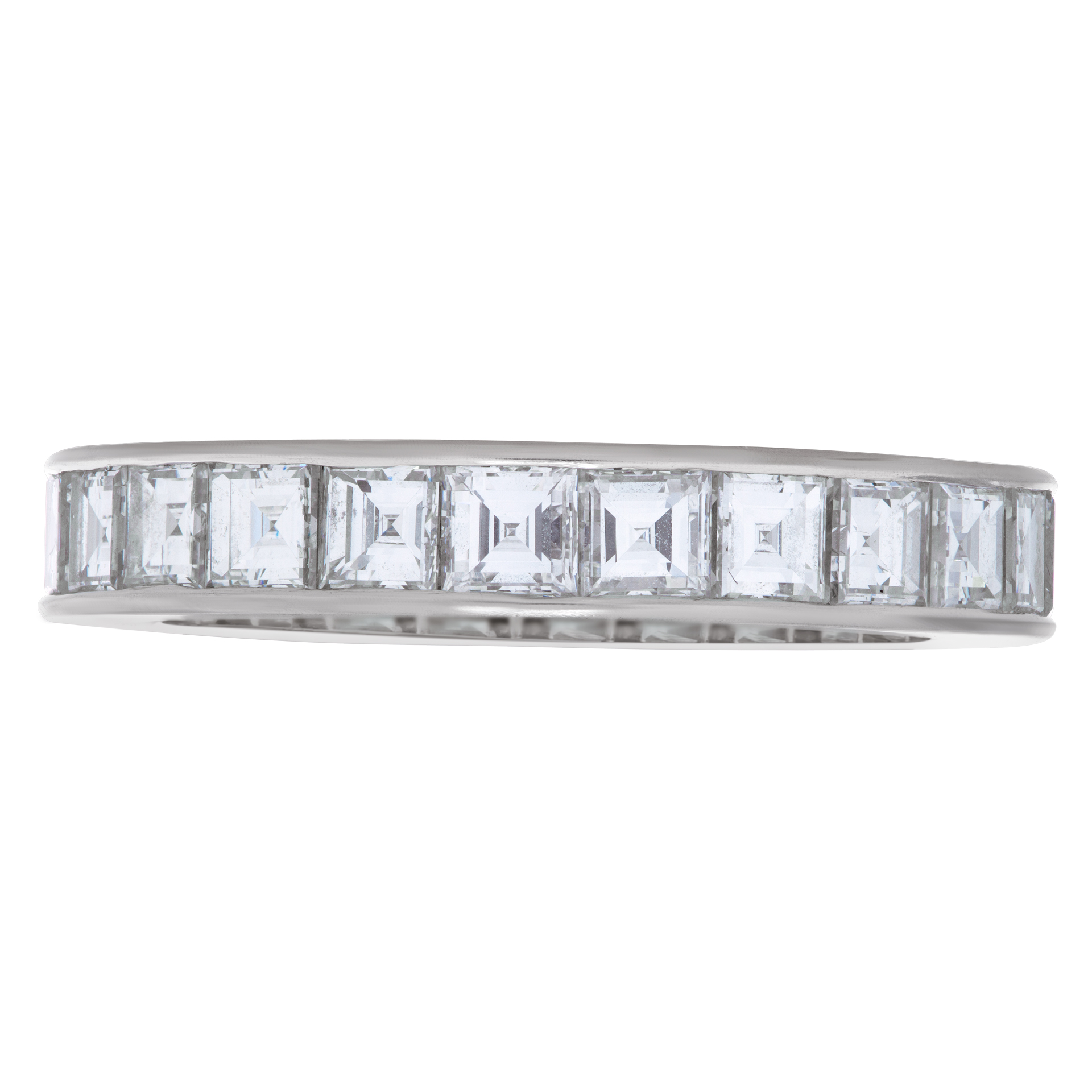 Platinum eternity band with approximately 3.12 carats in diamonds image 2