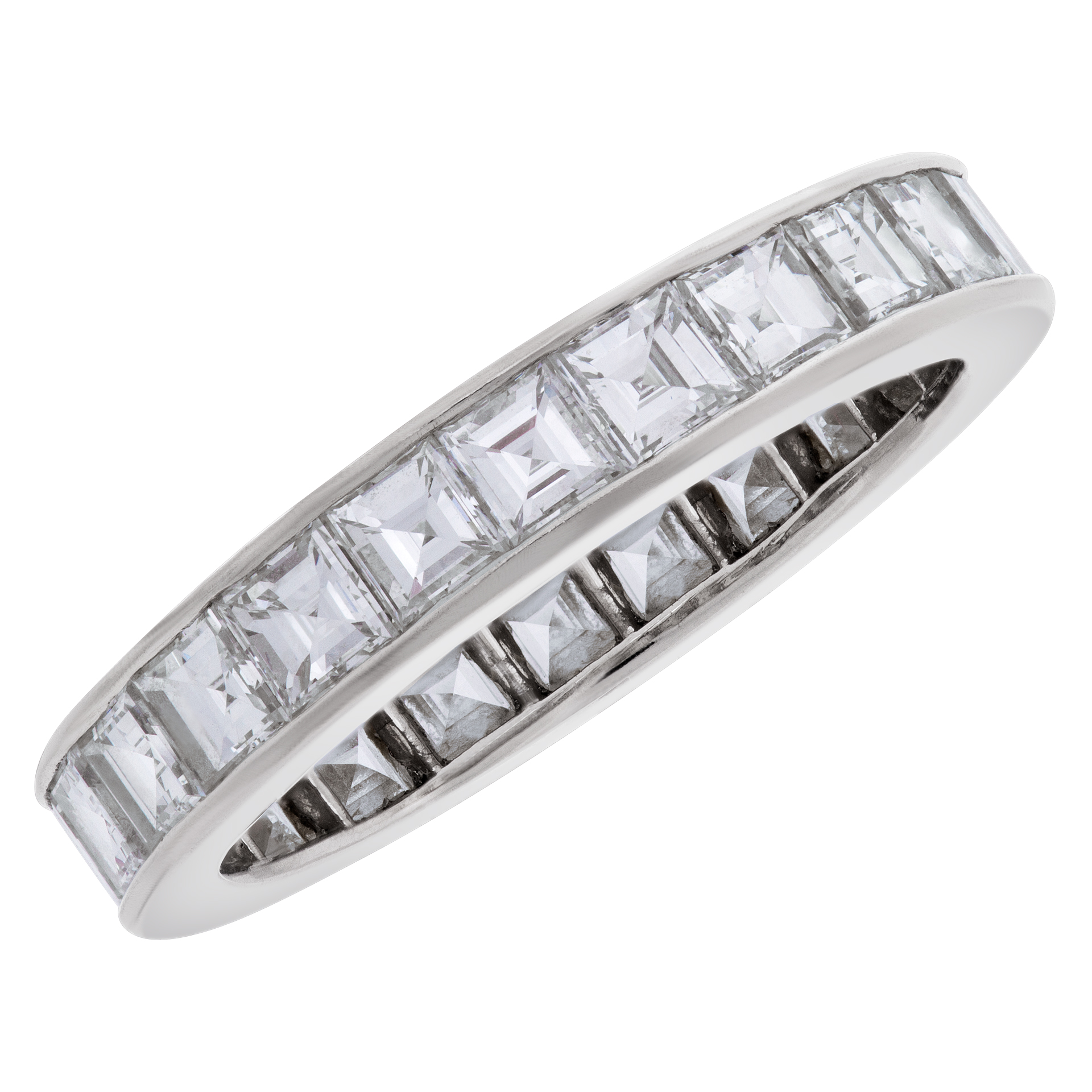 Platinum eternity band with approximately 3.12 carats in diamonds image 3
