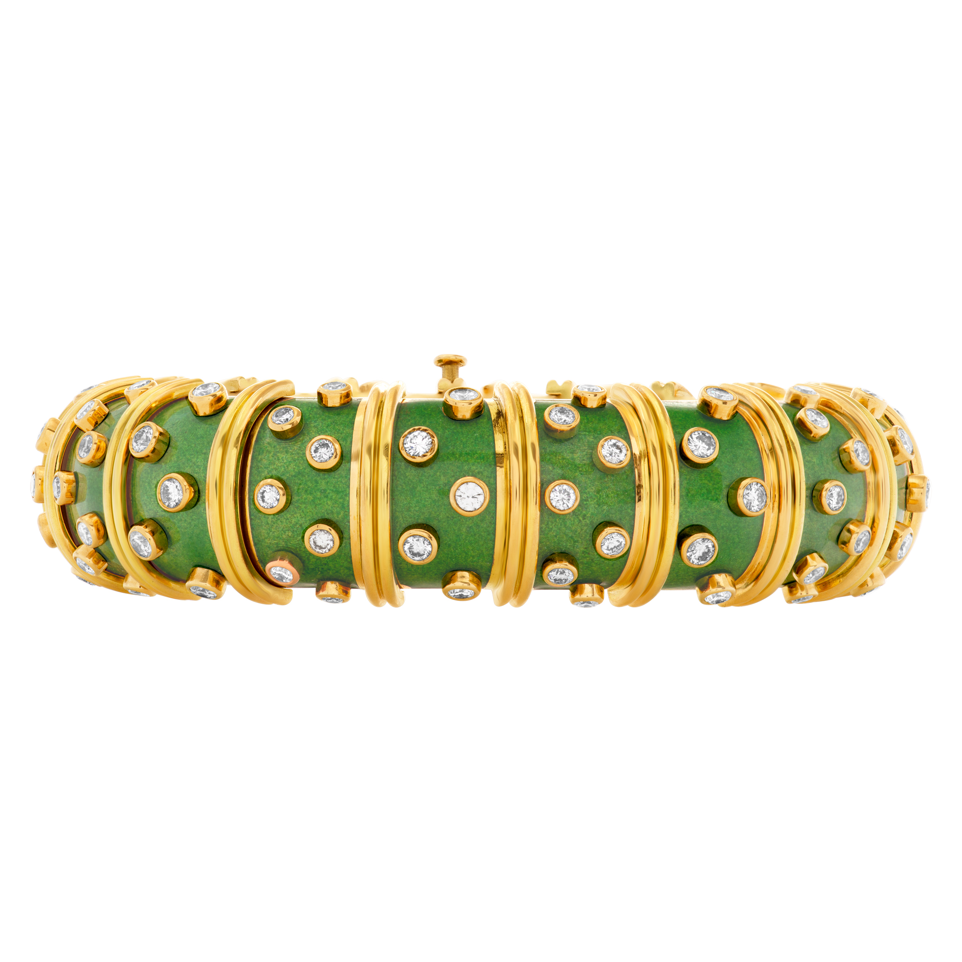 Tiffany & Co. Schlumberger Enamel Diamond Bracelet image 2