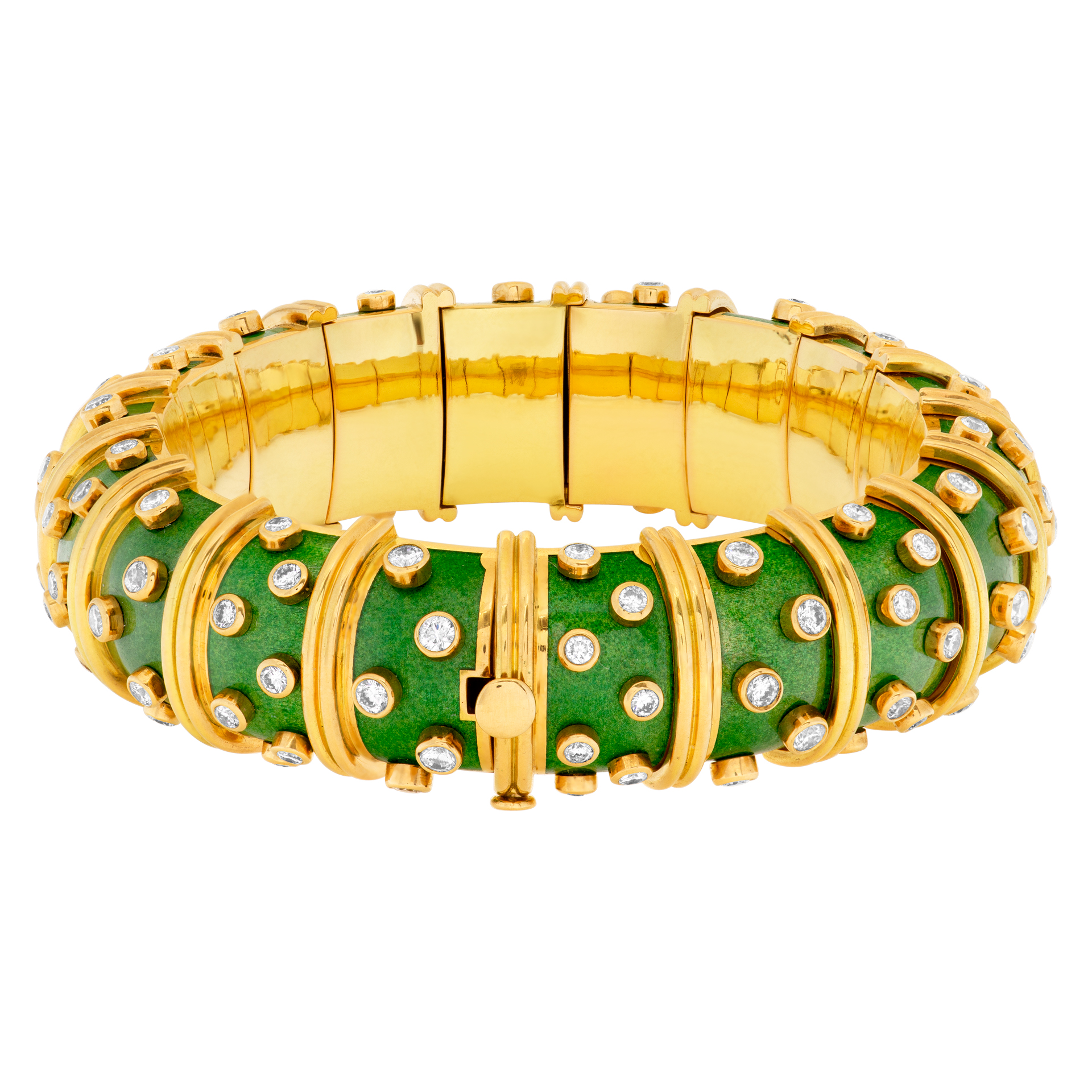 Tiffany & Co. Schlumberger Enamel Diamond Bracelet image 3