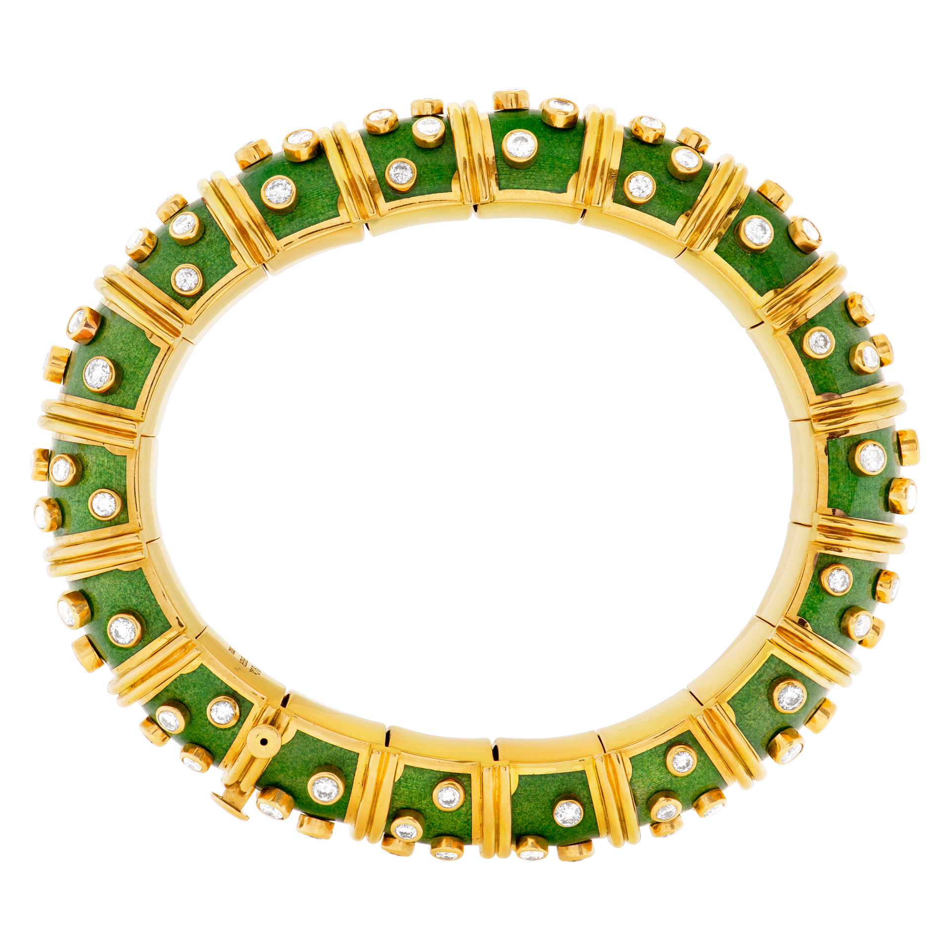 Tiffany & Co. Schlumberger Enamel Diamond Bracelet image 5