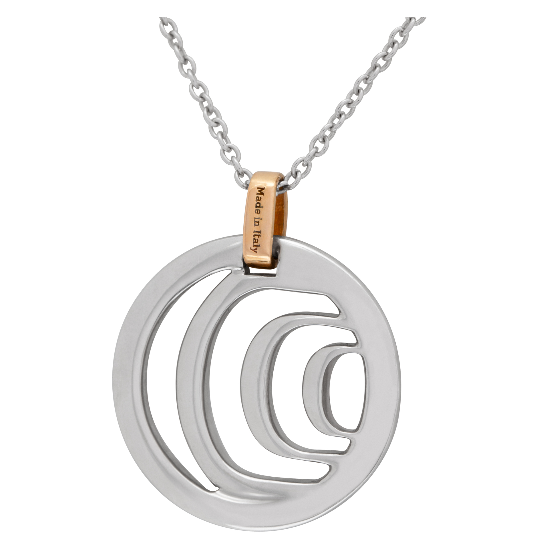 Damiani "Damianissima" diamond necklace 18k white & pink gold image 5