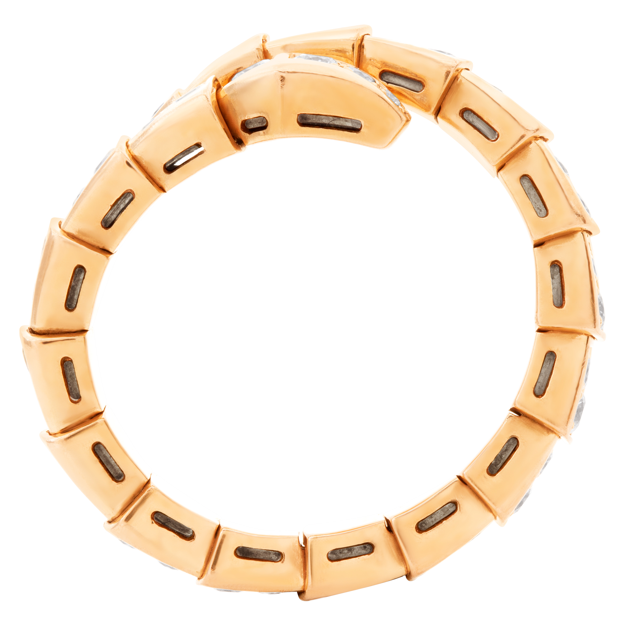 Bvlgari Serpenti Viper Ring in 18k rose gold and diamonds image 4