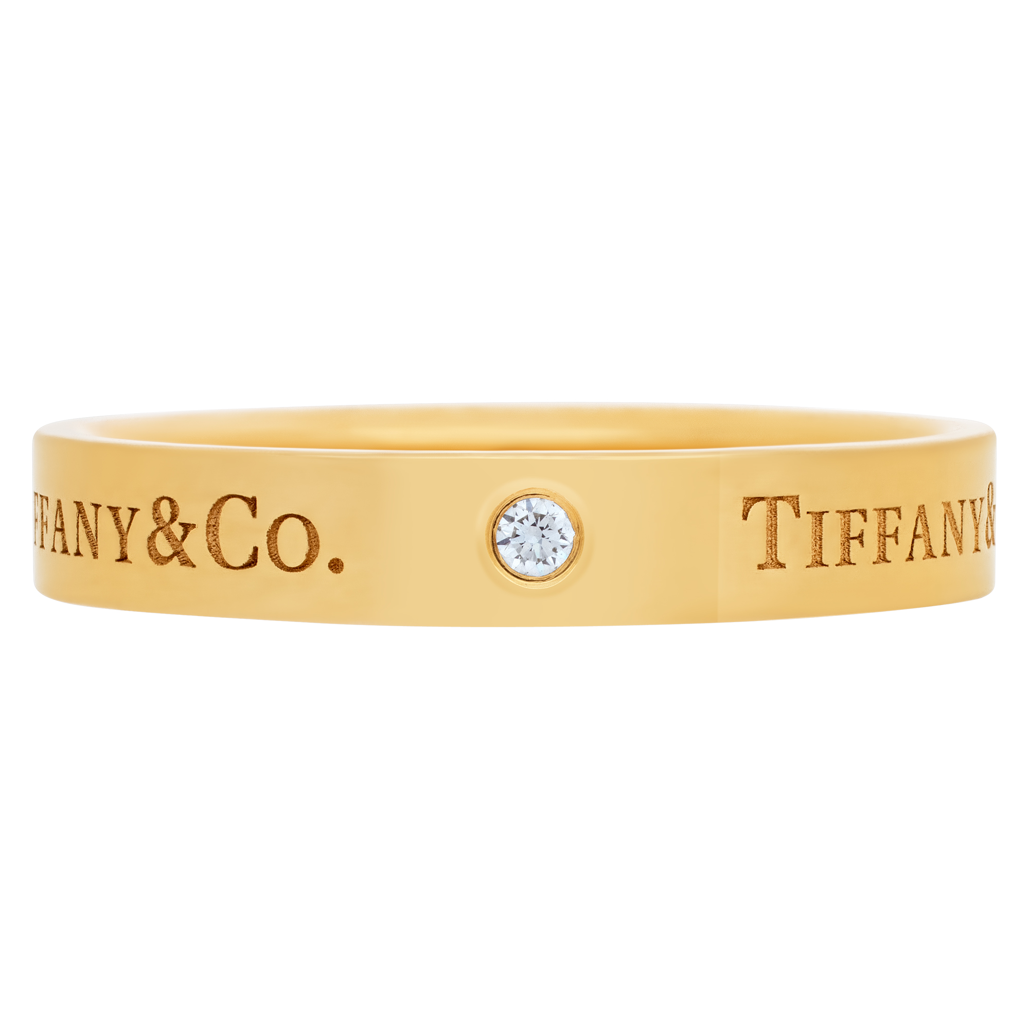 Tiffany & Co. Band with 3 diamonds in 18k yellow gold (Stones) image 2