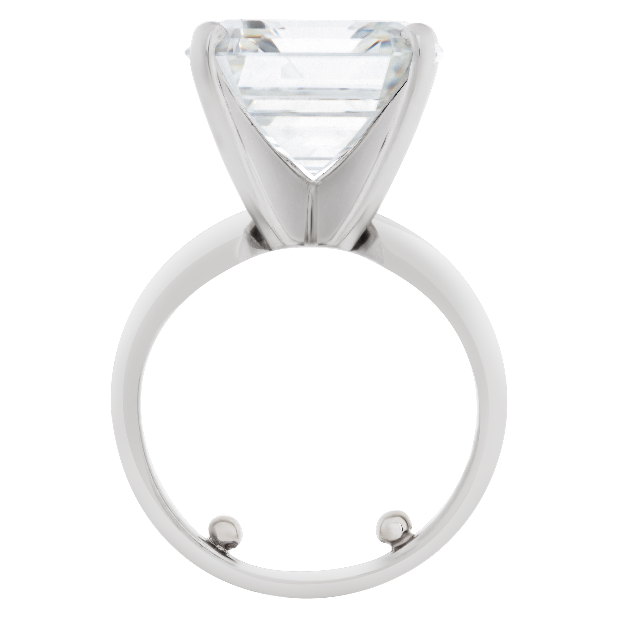 GIA certified asscher cut diamond 9.03 carat (G Color, Vs 1 Clarity) solitaire ring image 4