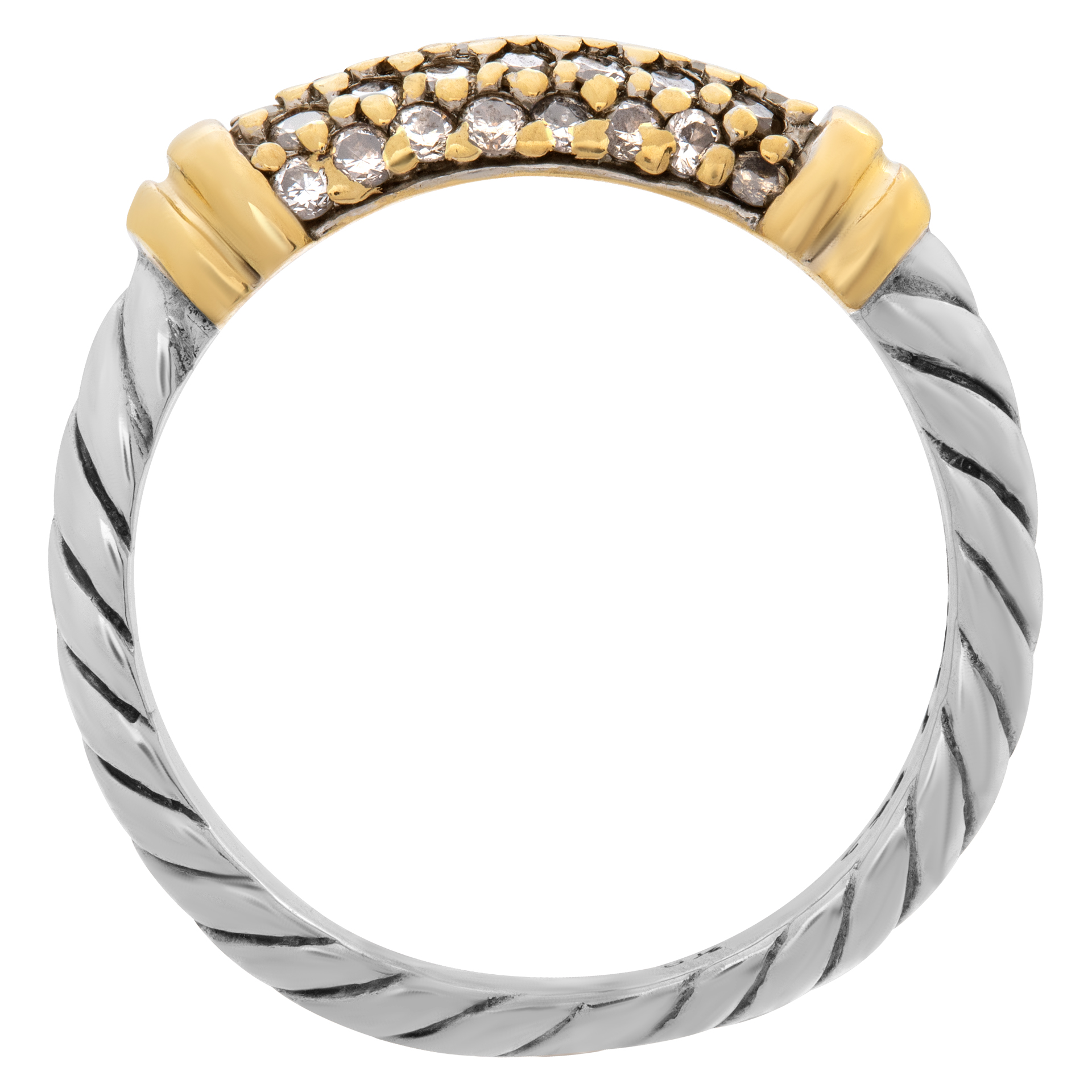 David Yurman Cable Ring With Diamond Accents image 4