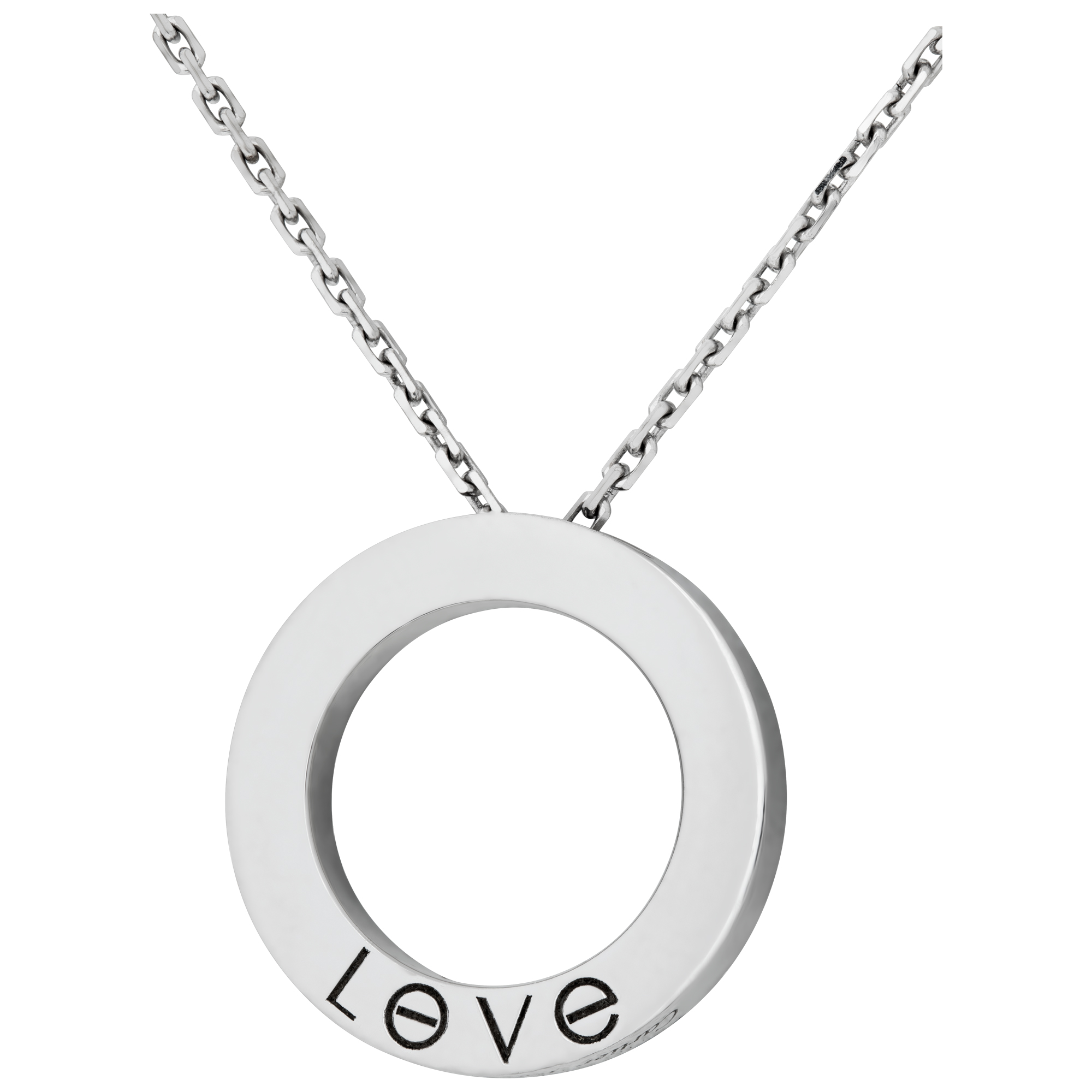 Cartier "Love" diamond pendant/necklace, in 18k white gold. image 2