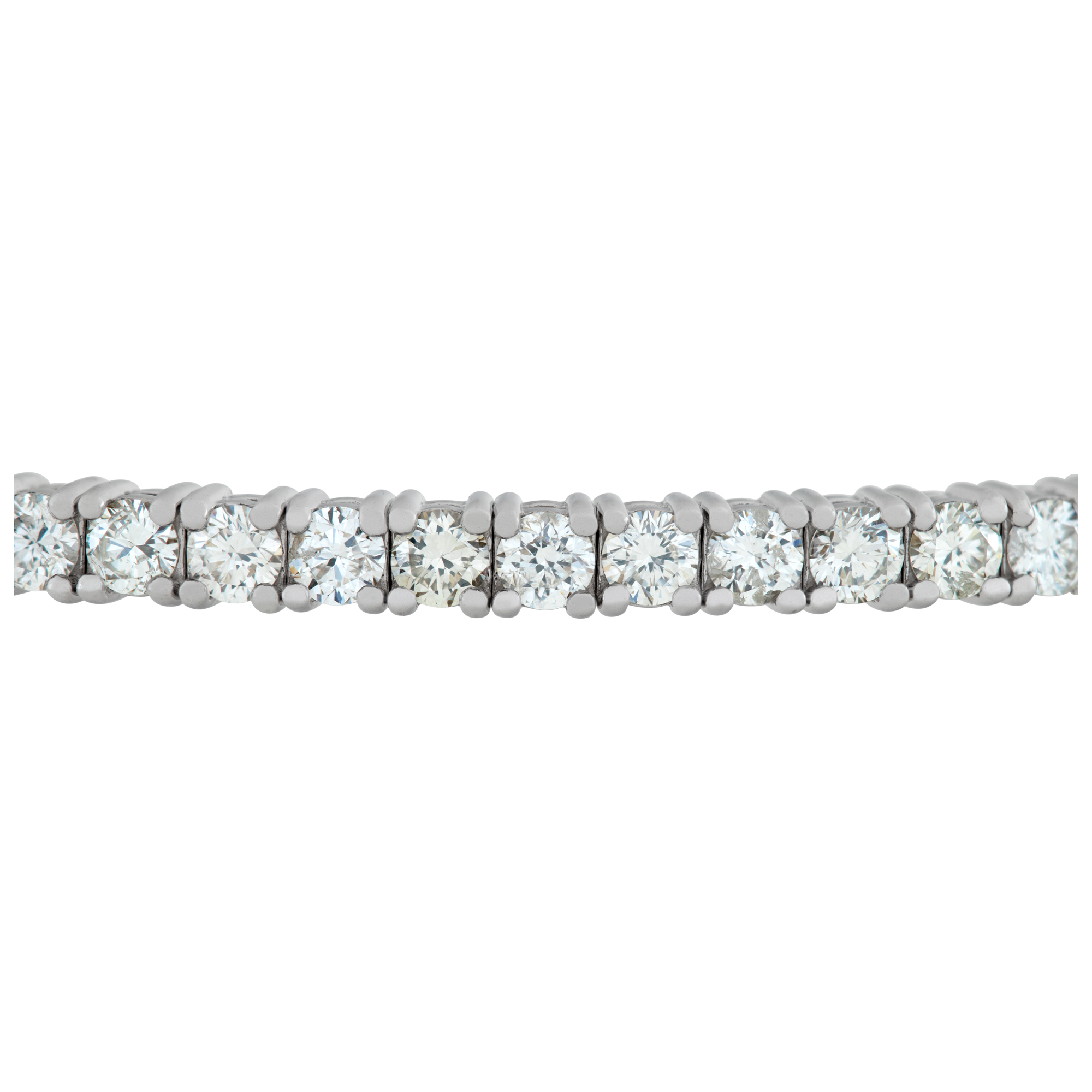 Diamond flexible bangle 3.28 carats in 14k white gold image 2