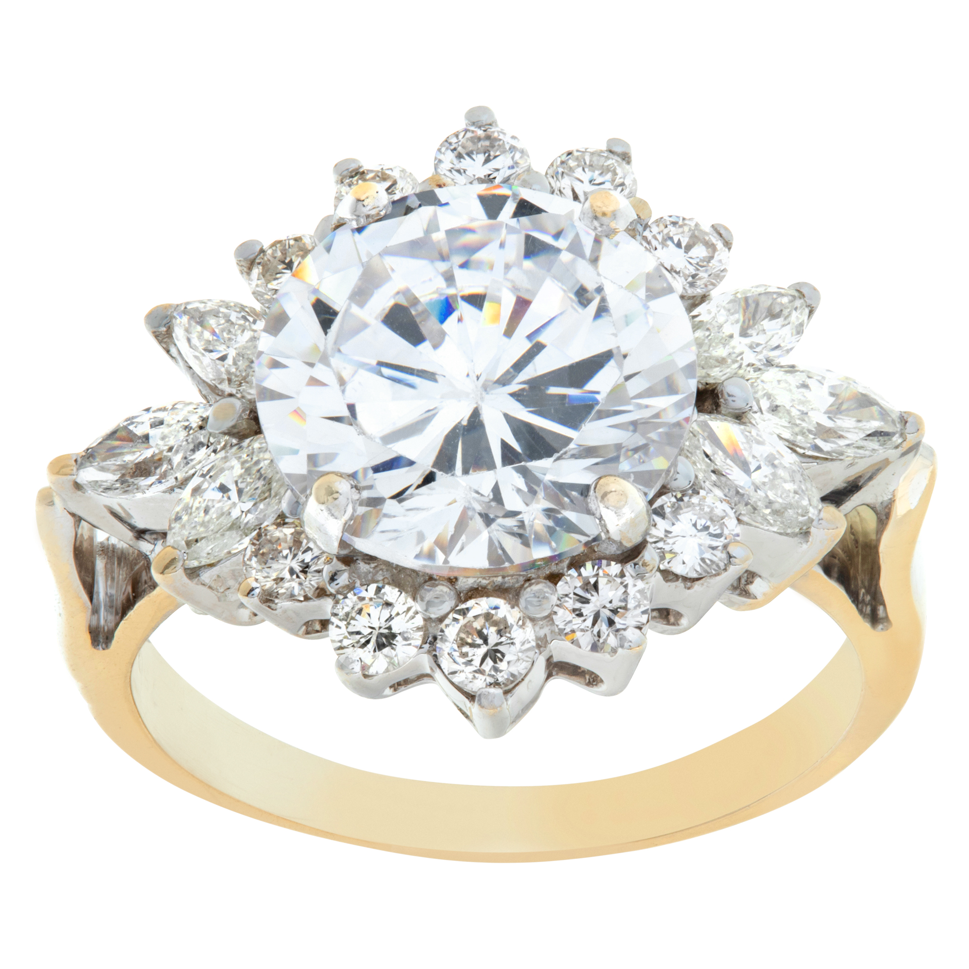 GIA certified 3.04 carat round brilliant cut diamond- D color- SI2 clarity. image 1