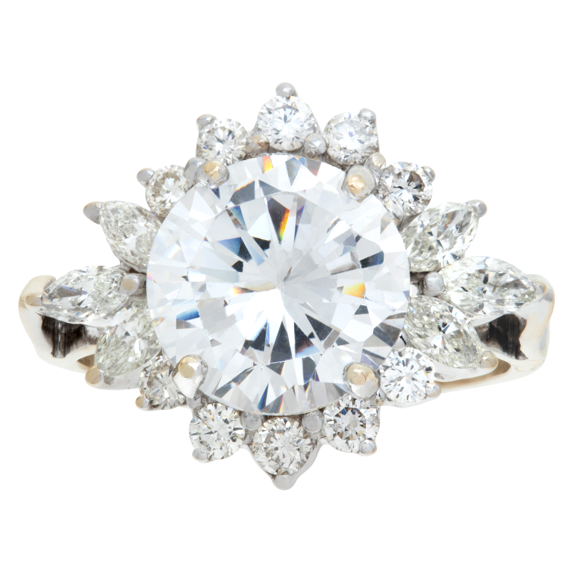 GIA certified 3.04 carat round brilliant cut diamond- D color- SI2 clarity. image 2