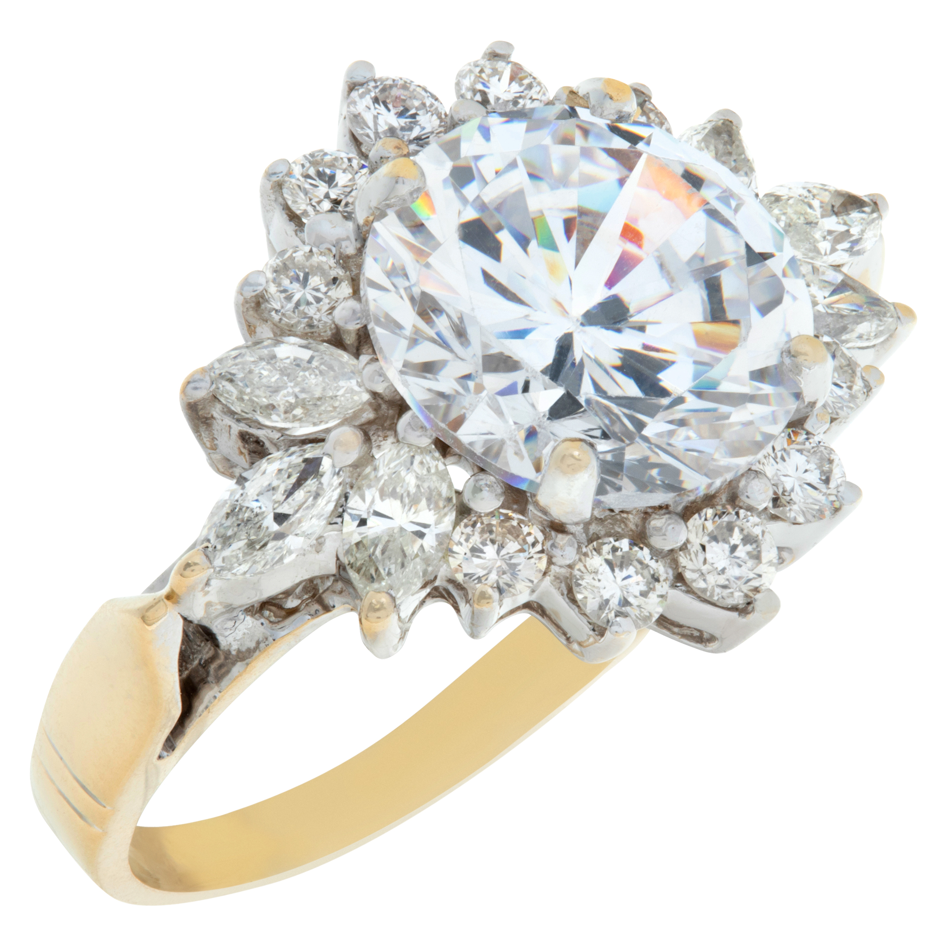 GIA certified 3.04 carat round brilliant cut diamond- D color- SI2 clarity. image 3