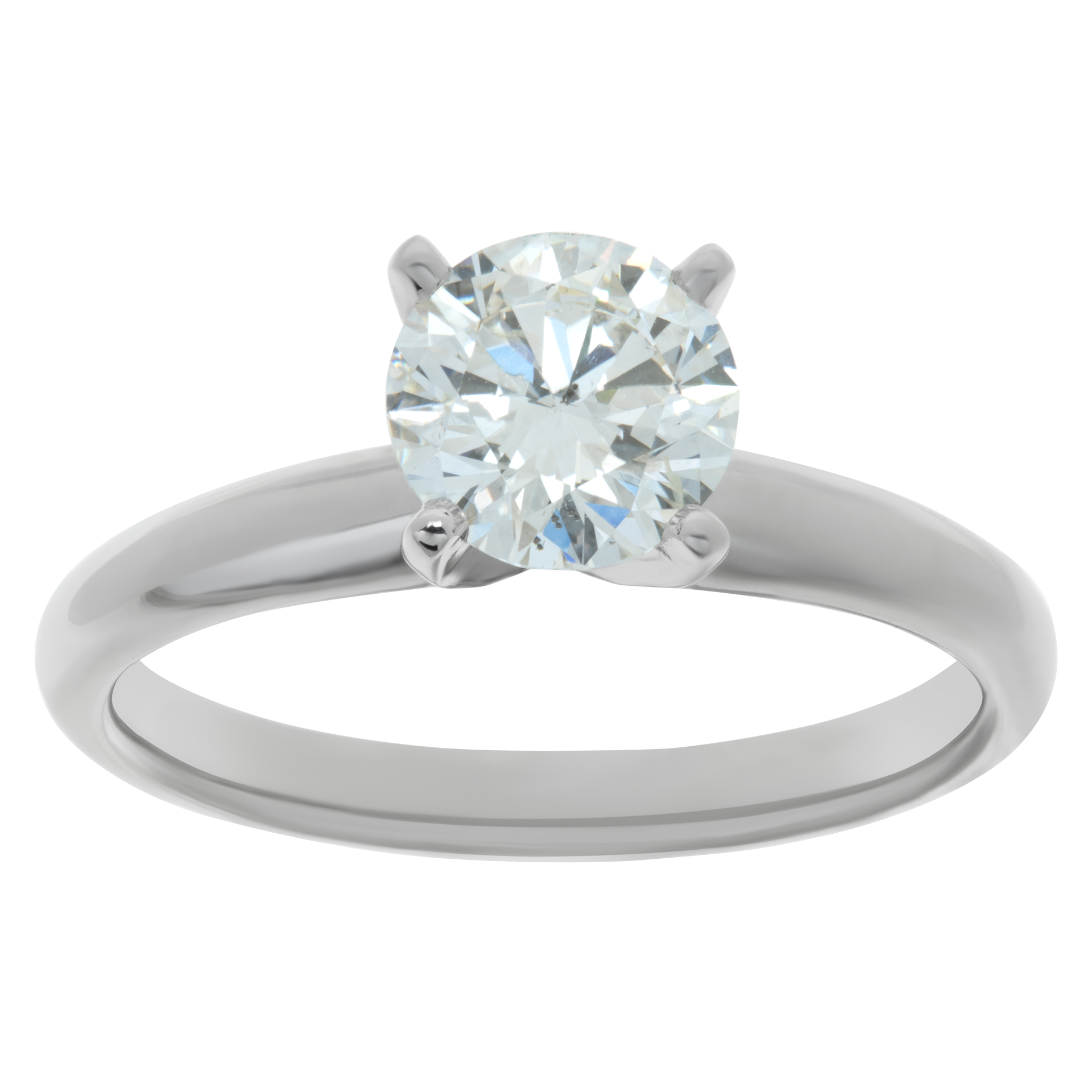 GIA certified round brilliant cut diamond 1.14 carat (H color, I1 clarity, Excellent cut, Excellent polish, Excellent symmetry) image 1