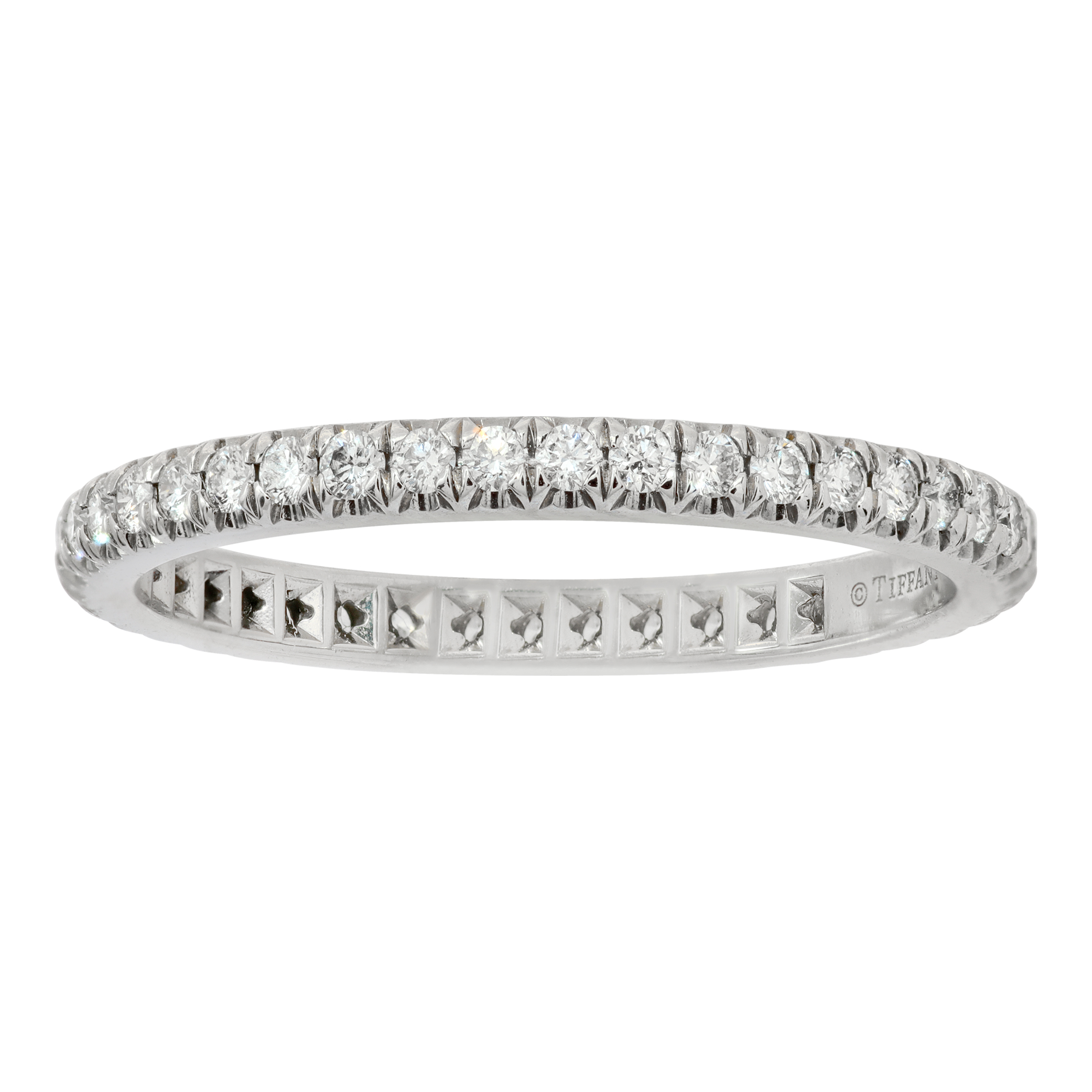 Tiffany & Co. Soleste diamond eternity band in platinum, size 6 width 2mm (Stones)