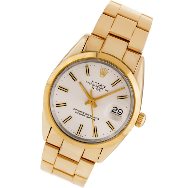 Used Rolex Date 1550 14k gold plated 