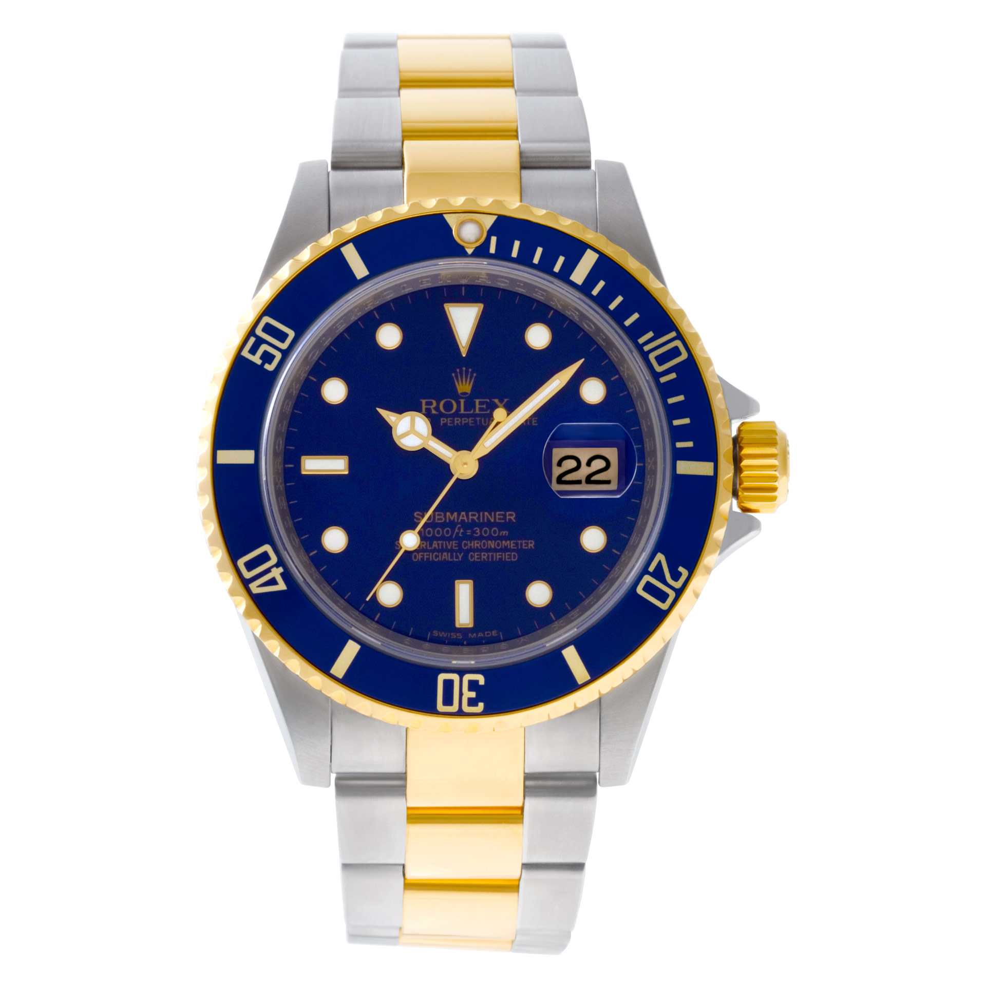 Pre-owned Rolex Submariner 11613 18k 