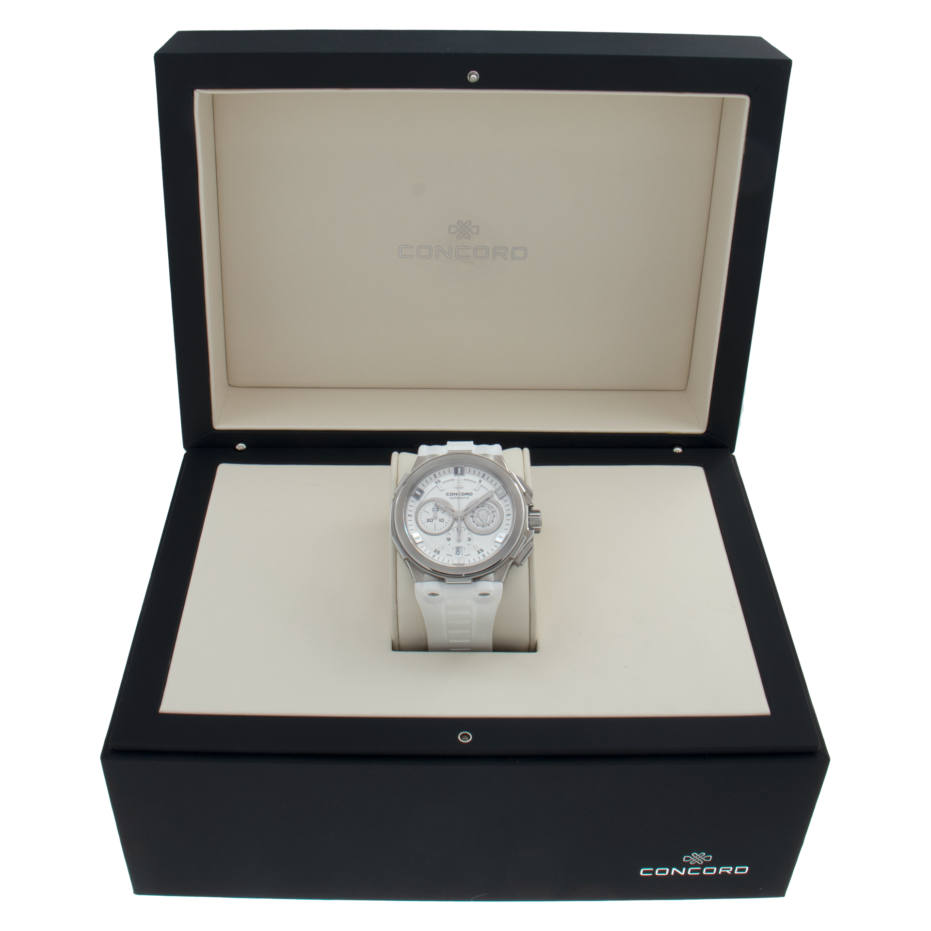 Used Concord Chronograph 0320144 Stainless Steel White dial
