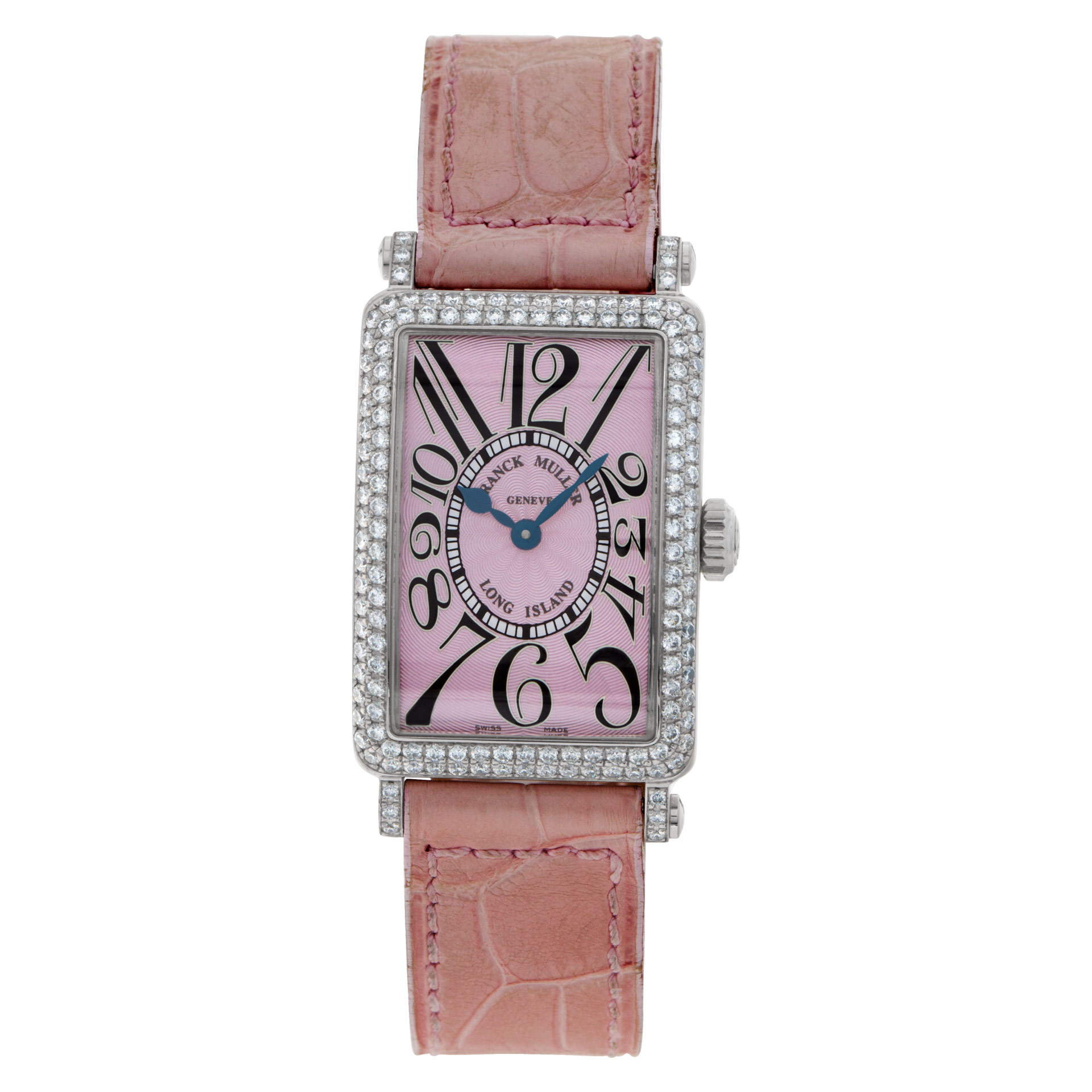 Franck Muller Long Island 902 QZ D 18k White Gold Pink dial 23mm Quartz watch