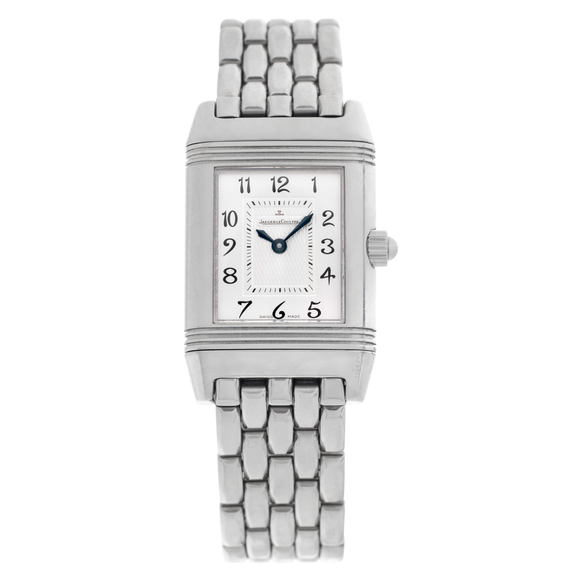 Jaeger LeCoultre Reverso Duetto Duo 266.8.11 Stainless Steel Mother of Pearl dia