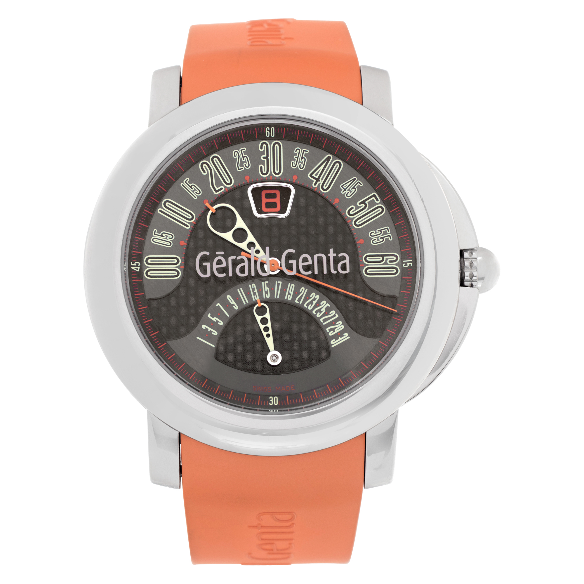 Gerald Genta Arena Bi Retro BSP.Y.10 Stainless Steel Charcoal dial 46mm Automatic Watch