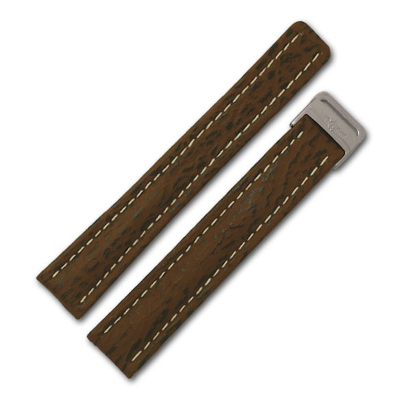 Breitling brown sharkskin strap (15x14)