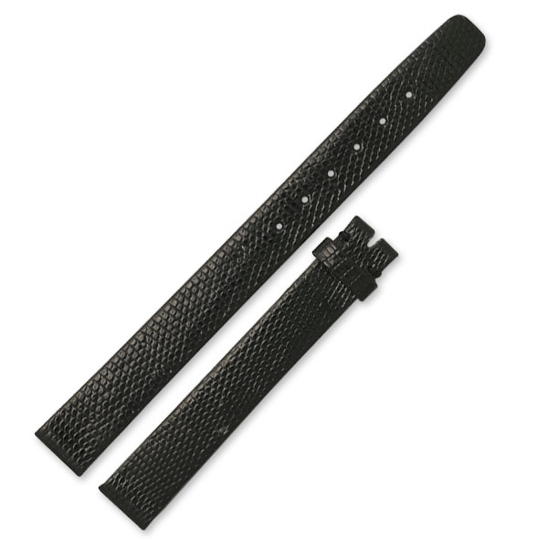 Ladies Piaget black lizard strap (11x10)