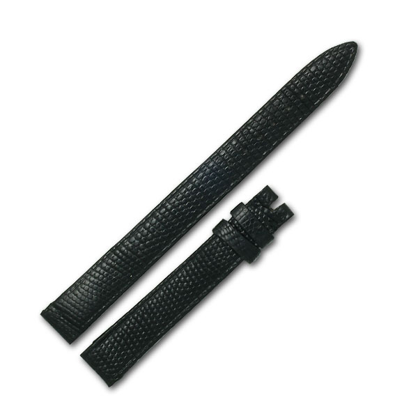Piaget black lizard strap (11x9)