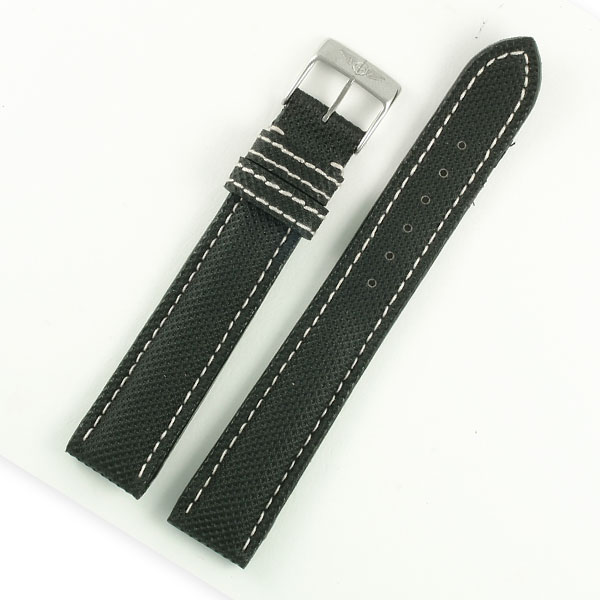 Breitling black padded kevlar strap (18x16)