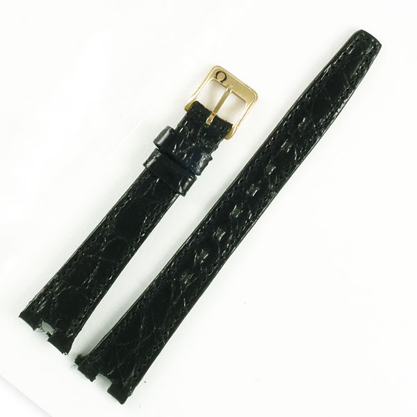 Omega black alligator strap (13x10)