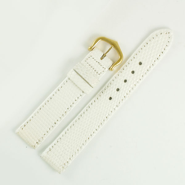 Cartier white lizard strap (15x13)