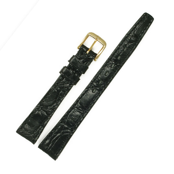 Omega Black Crocodile strap (13x10)